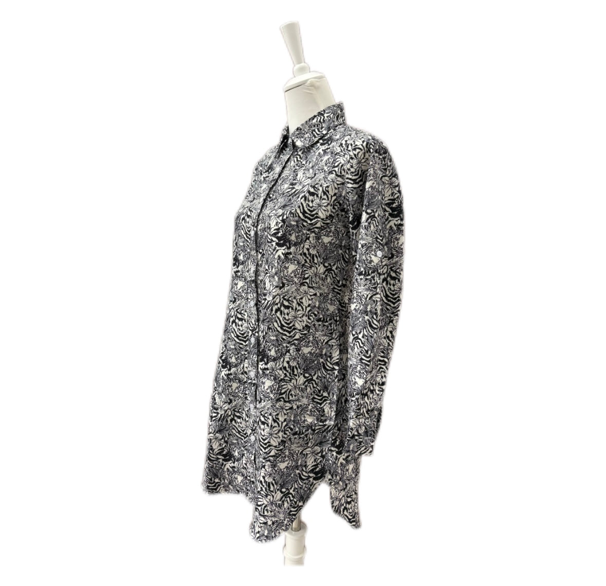 VERDISSIMA - CAMICIA STAMPA FANTASIA FLOREALE STILIZZATA