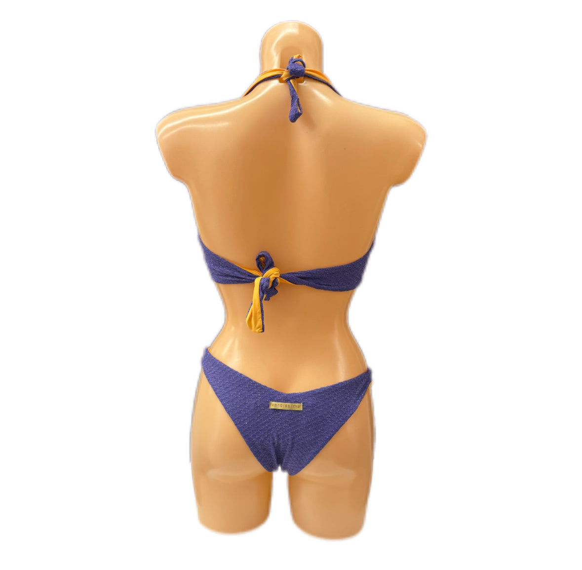 VERDISSIMA - BIKINI DOUBLE E SLIP SGAMBATO LAMINATO