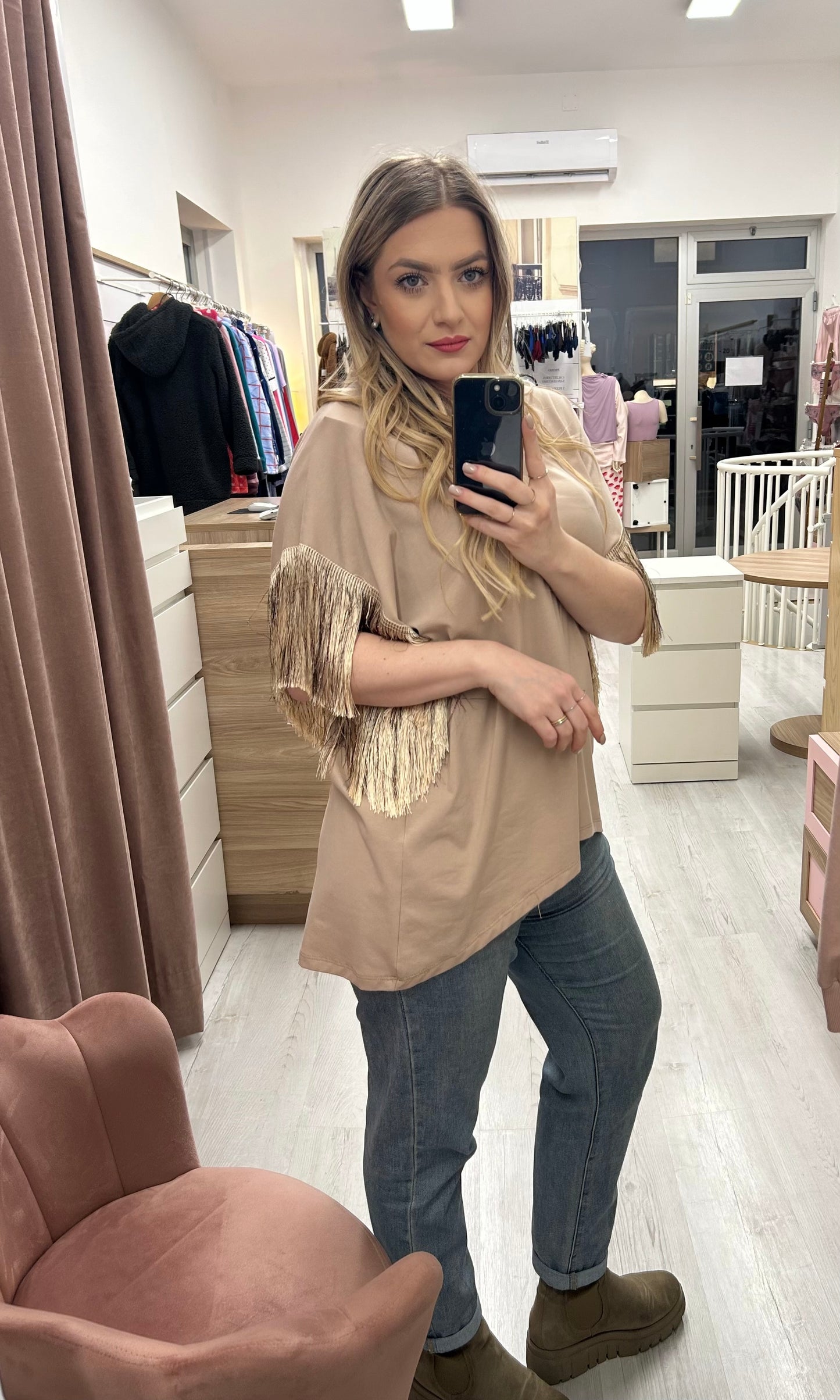 SUSYSTAR CURVY - T-SHIRT OVER FRANGIA