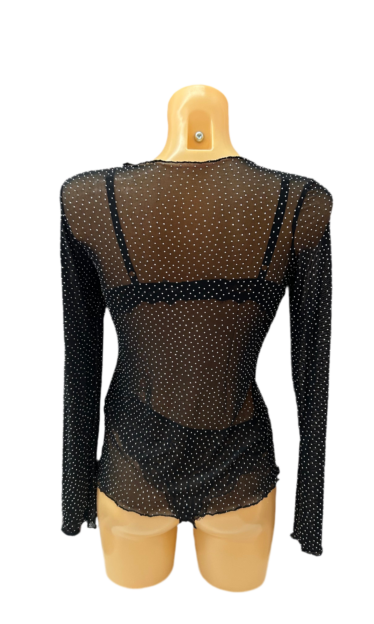 MISSLOVE - SOTTOGIACCA TULLE BRILLANTINI