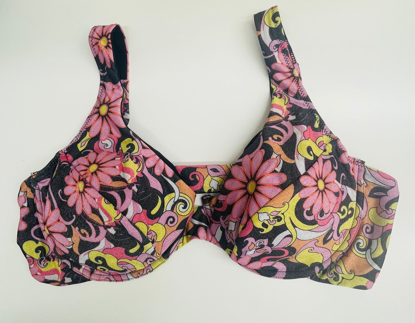 VERDISSIMA - BIKINI FERRETTO E SLIP SGAMBATO STAMPA FLOREALE