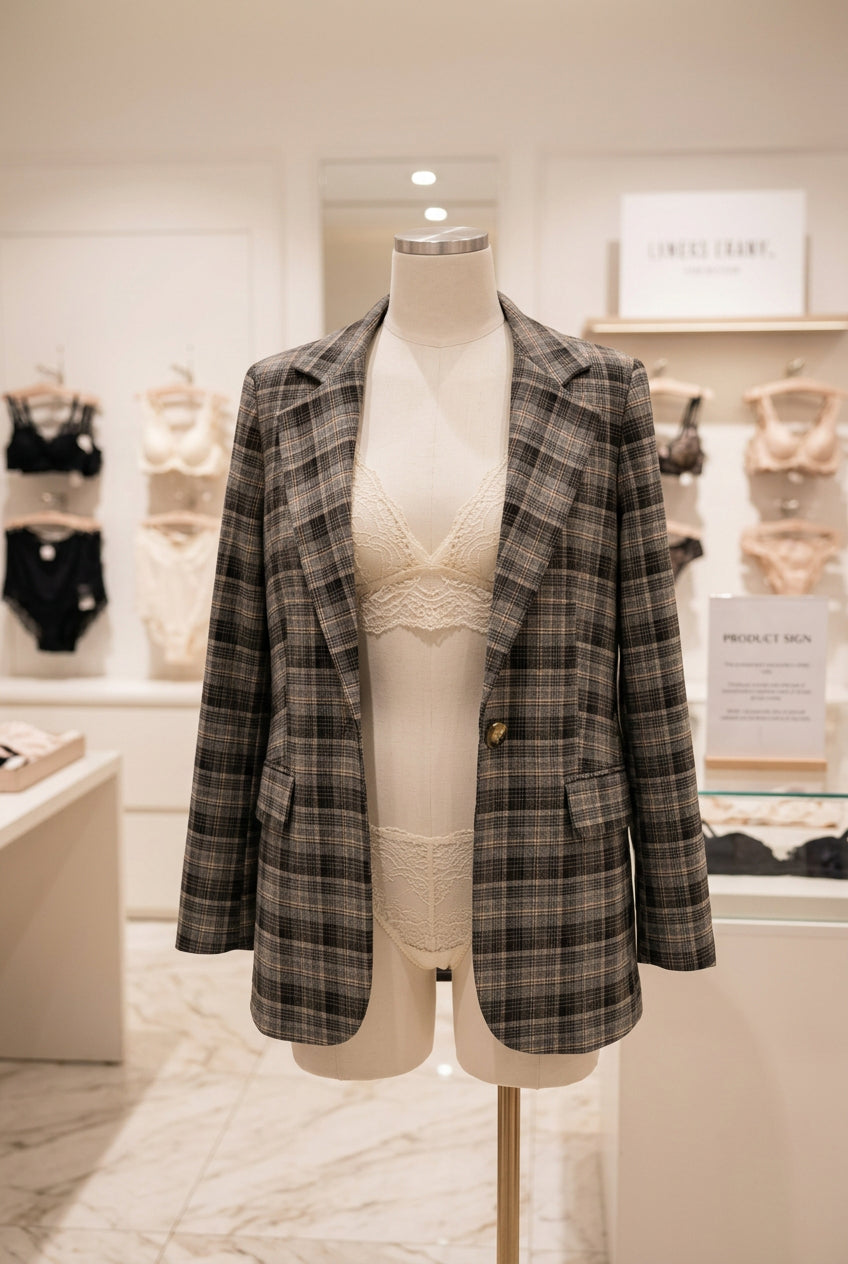 MISSLOVE - TAILLEUR CHECK TARTAN