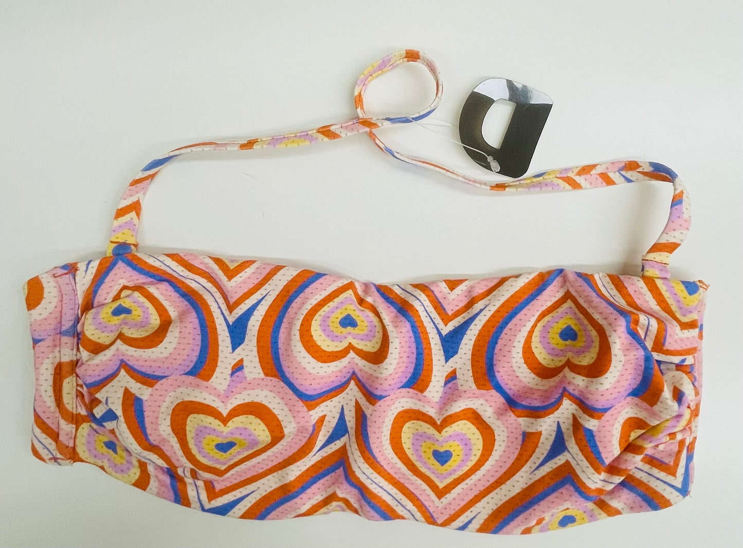VERDISSIMA - BIKINI FASCIA e SLIP ANNODATO OPTICAL CUORE