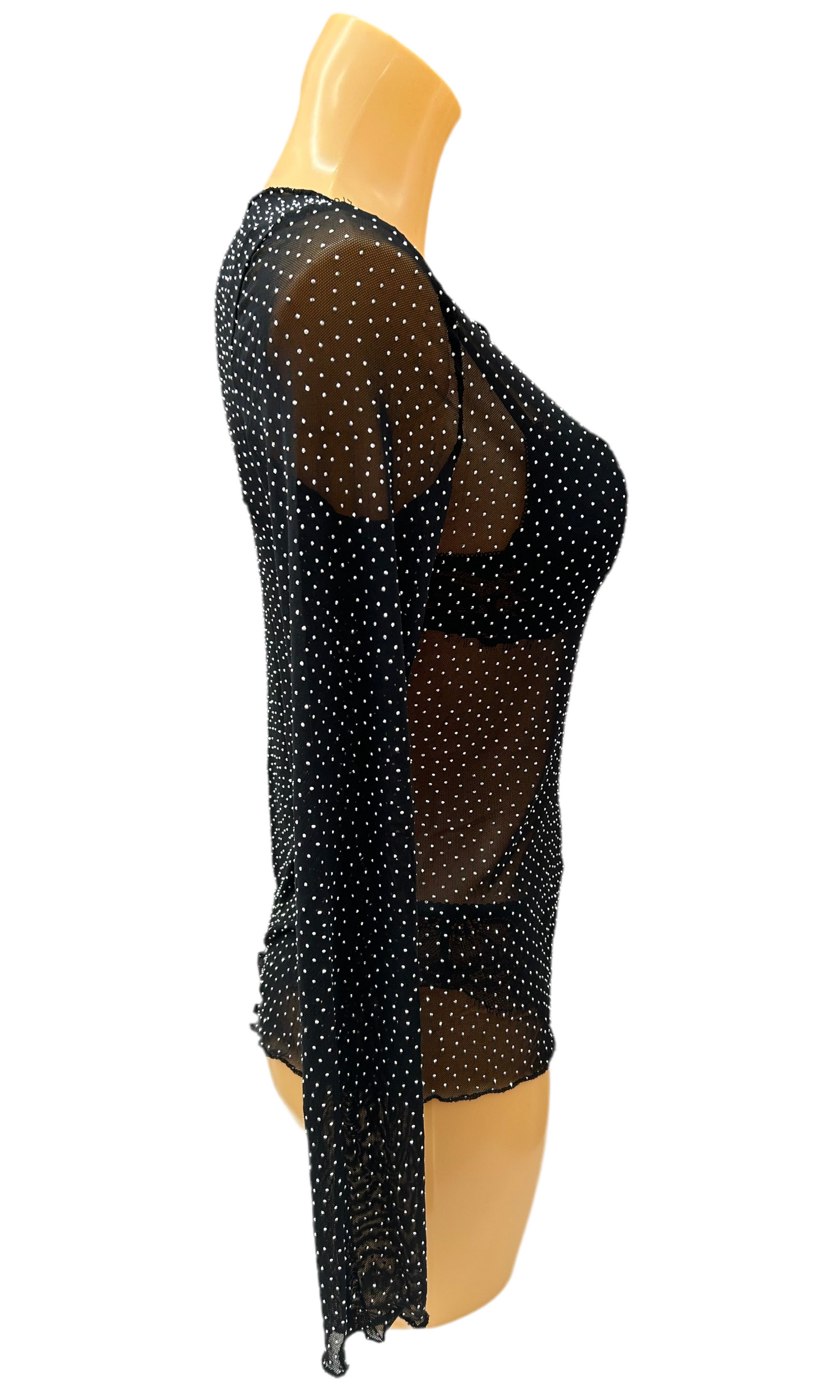 MISSLOVE - SOTTOGIACCA TULLE BRILLANTINI