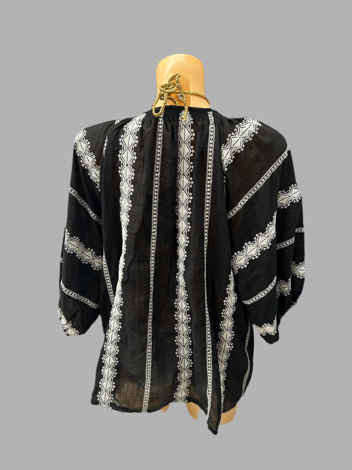LA BOUTIQUE - BLUSA ETNICA GRECA