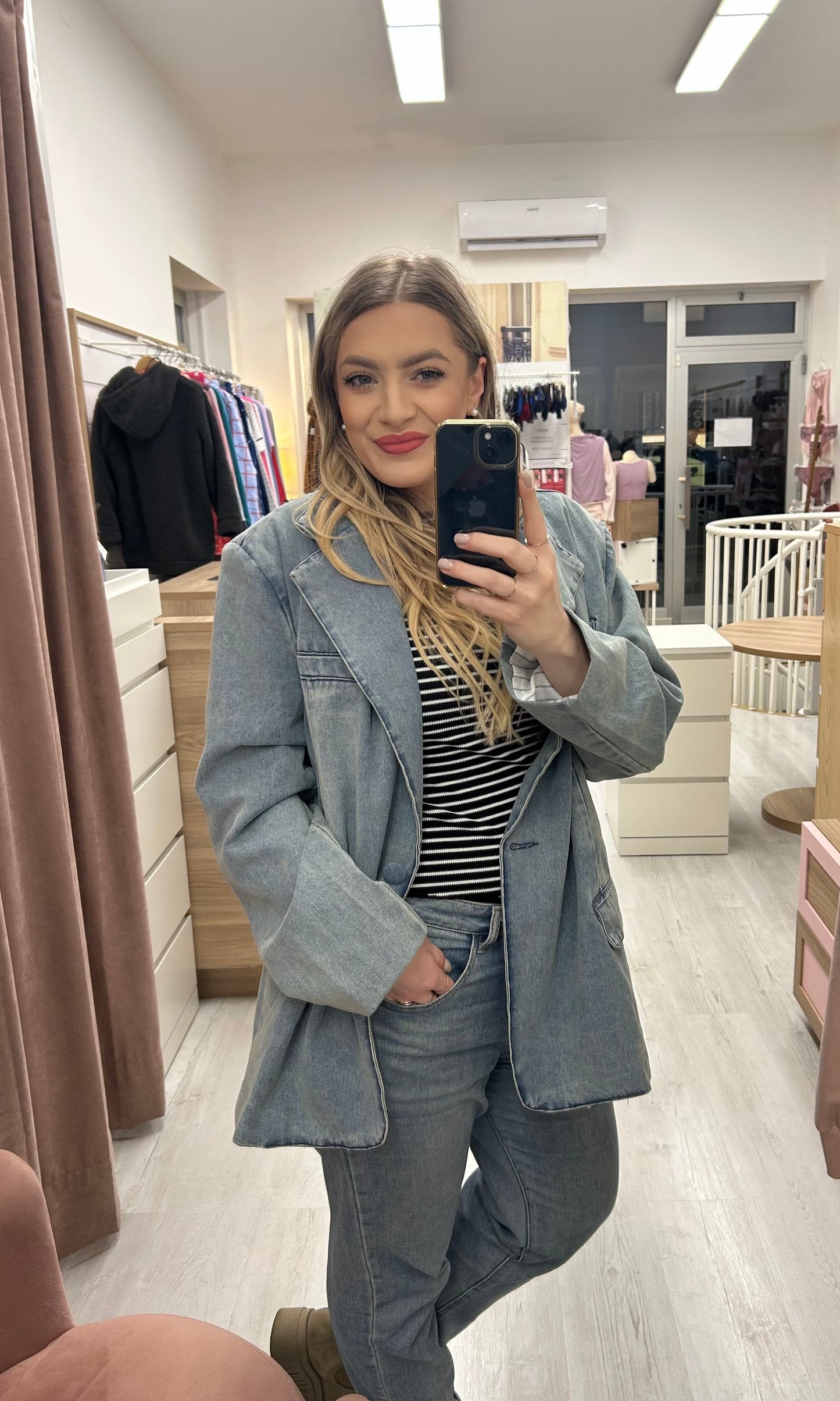 SUSYSTAR CURVY - GIACCA JEANS FODERATA