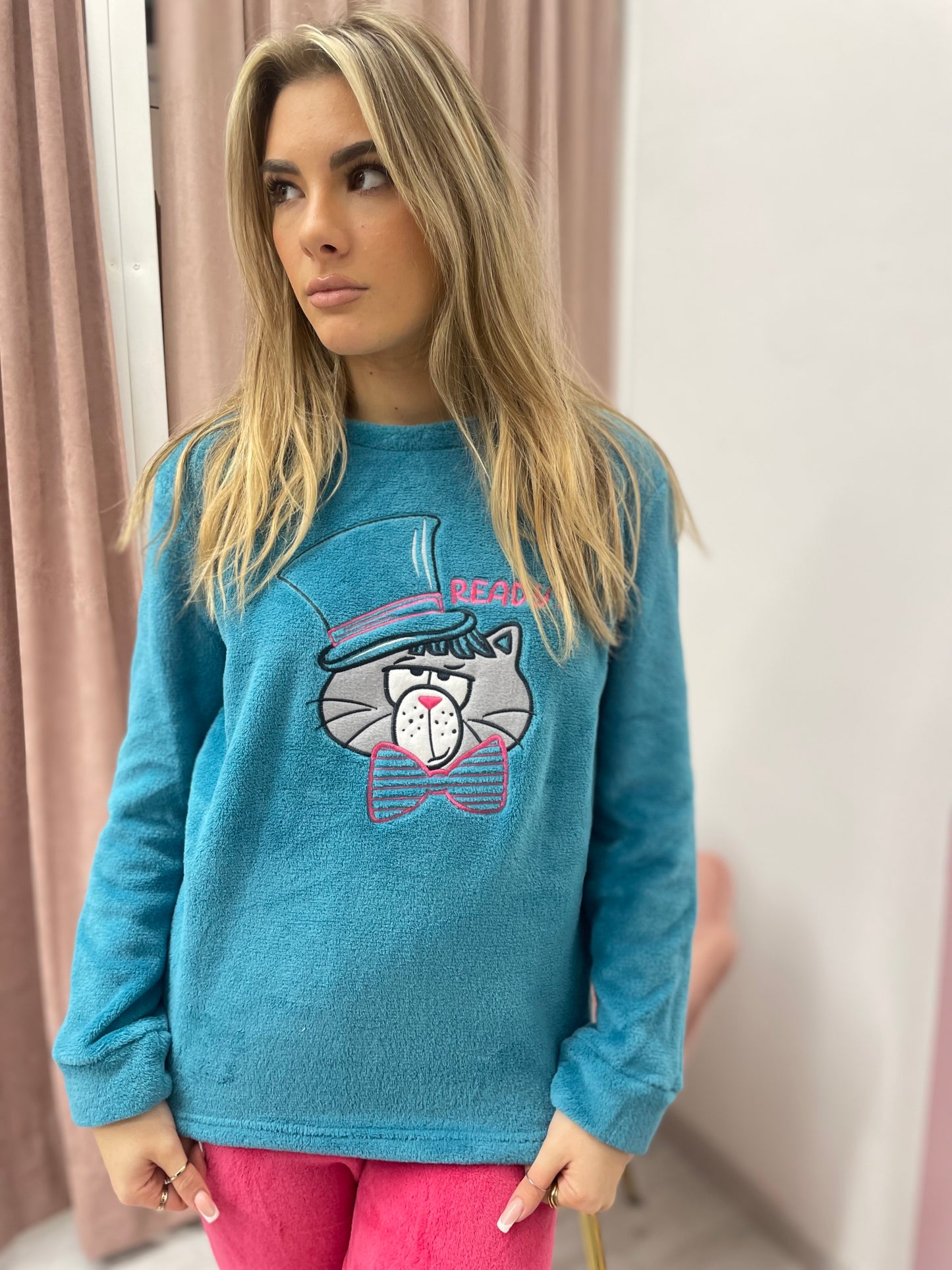 BISBIGLI - PIGIAMA PILE BICOLOR