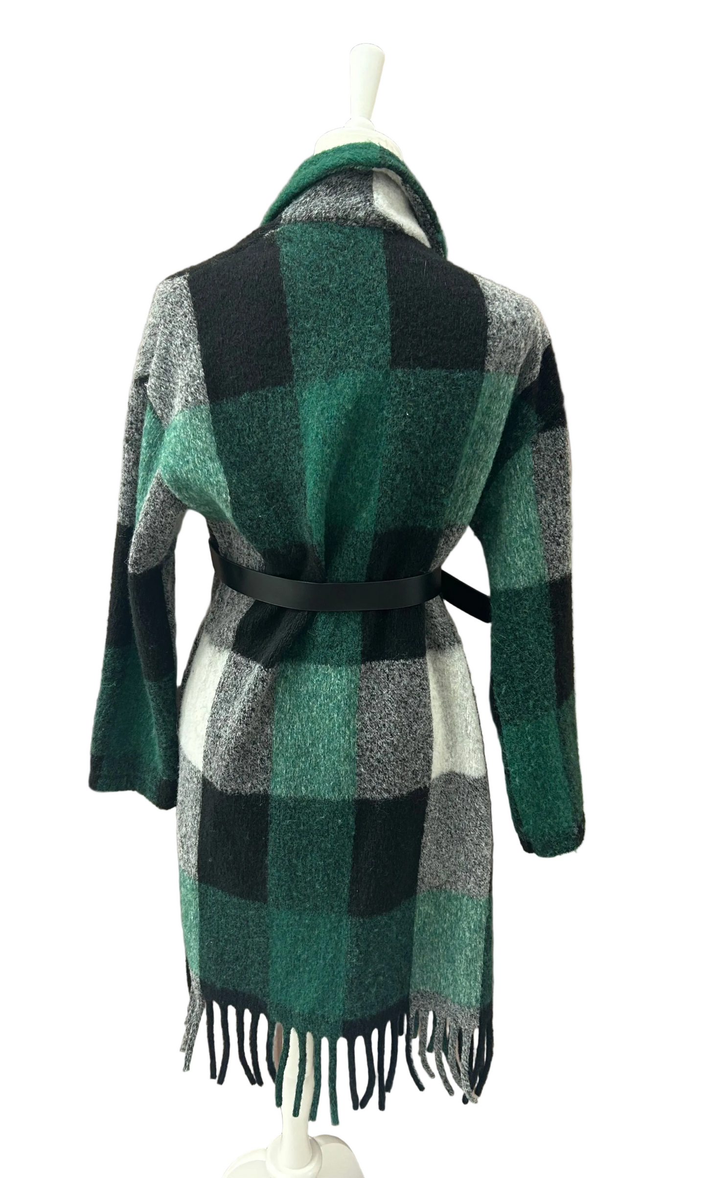 LA BOUTIQUE - CAPPOTTO QUADRO FRANGE