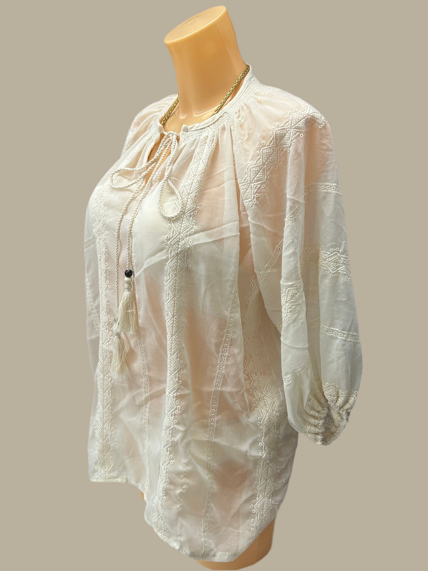 LA BOUTIQUE - BLUSA ETNICA GRECA