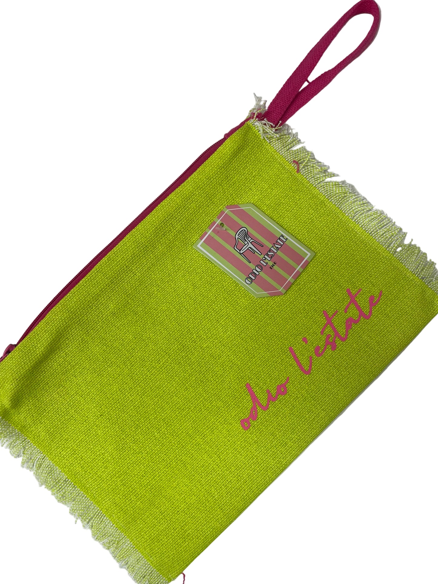 ODIO L’ESTATE - POCHETTE MARE FLUO