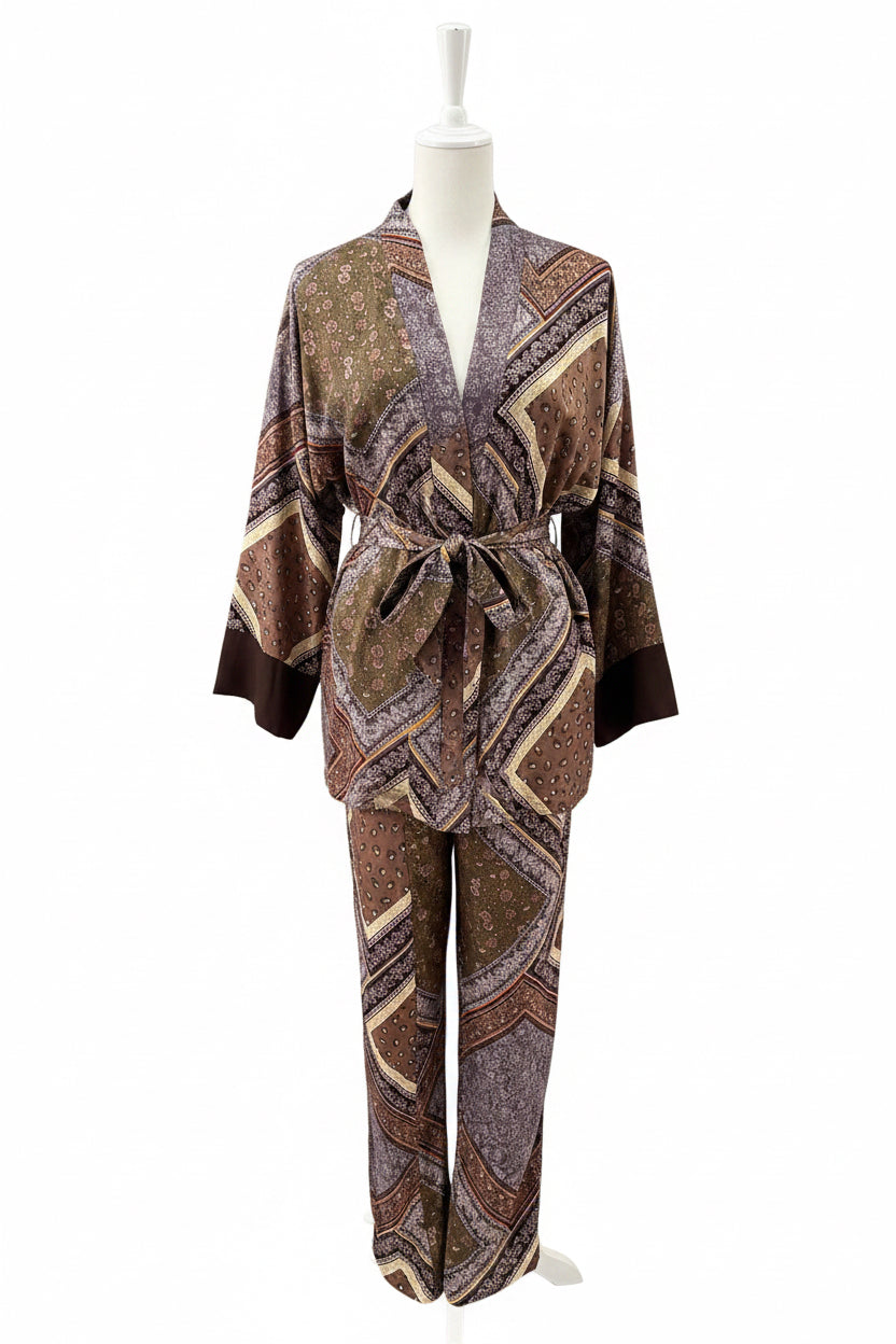 SUSYSTAR - PANTALONE RASO STAMPATO