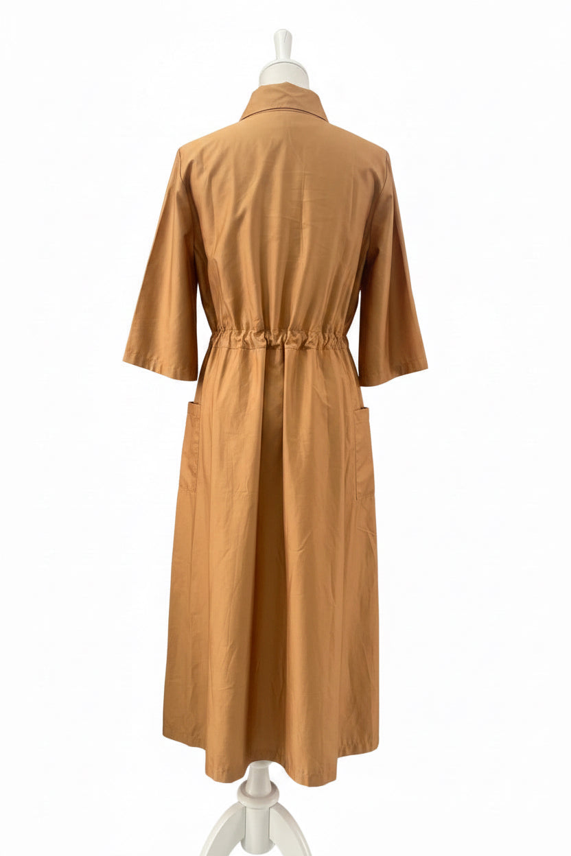 GRAZIA BEACHLOVE - CHEMISIER MANICA 3/4 CAMMELLO