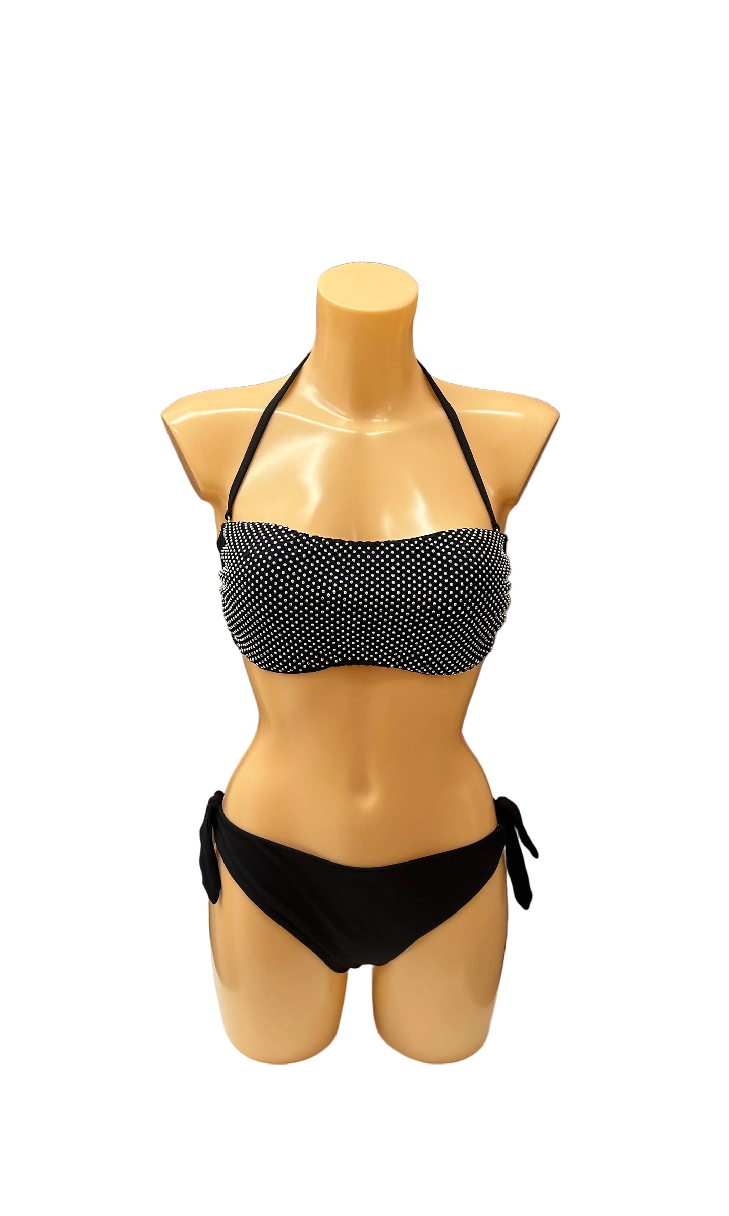 VERDISSIMA - BIKINI FASCIA E SLIP STRASS