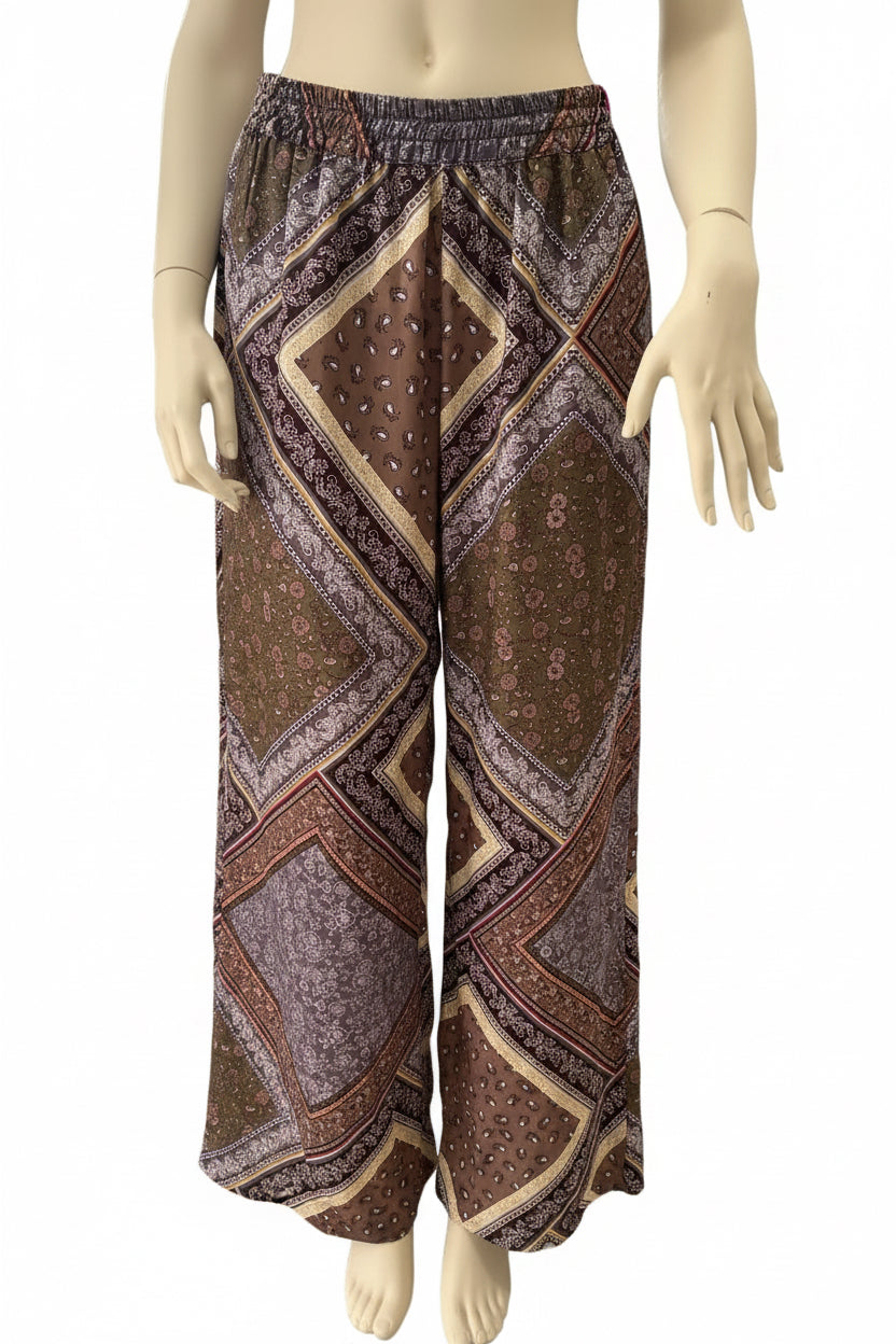 SUSYSTAR - PANTALONE RASO STAMPATO