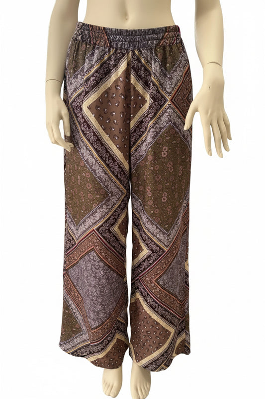 SUSYSTAR - PANTALONE RASO STAMPATO