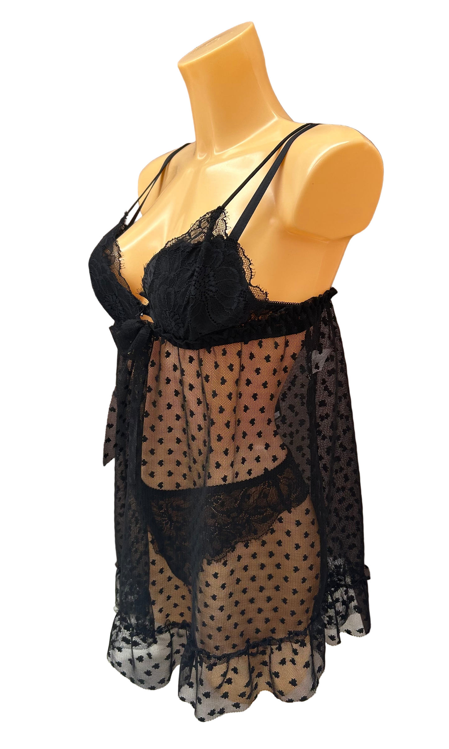 ANDRÀ LINGERIE - BABY DOLL TULLE POIS