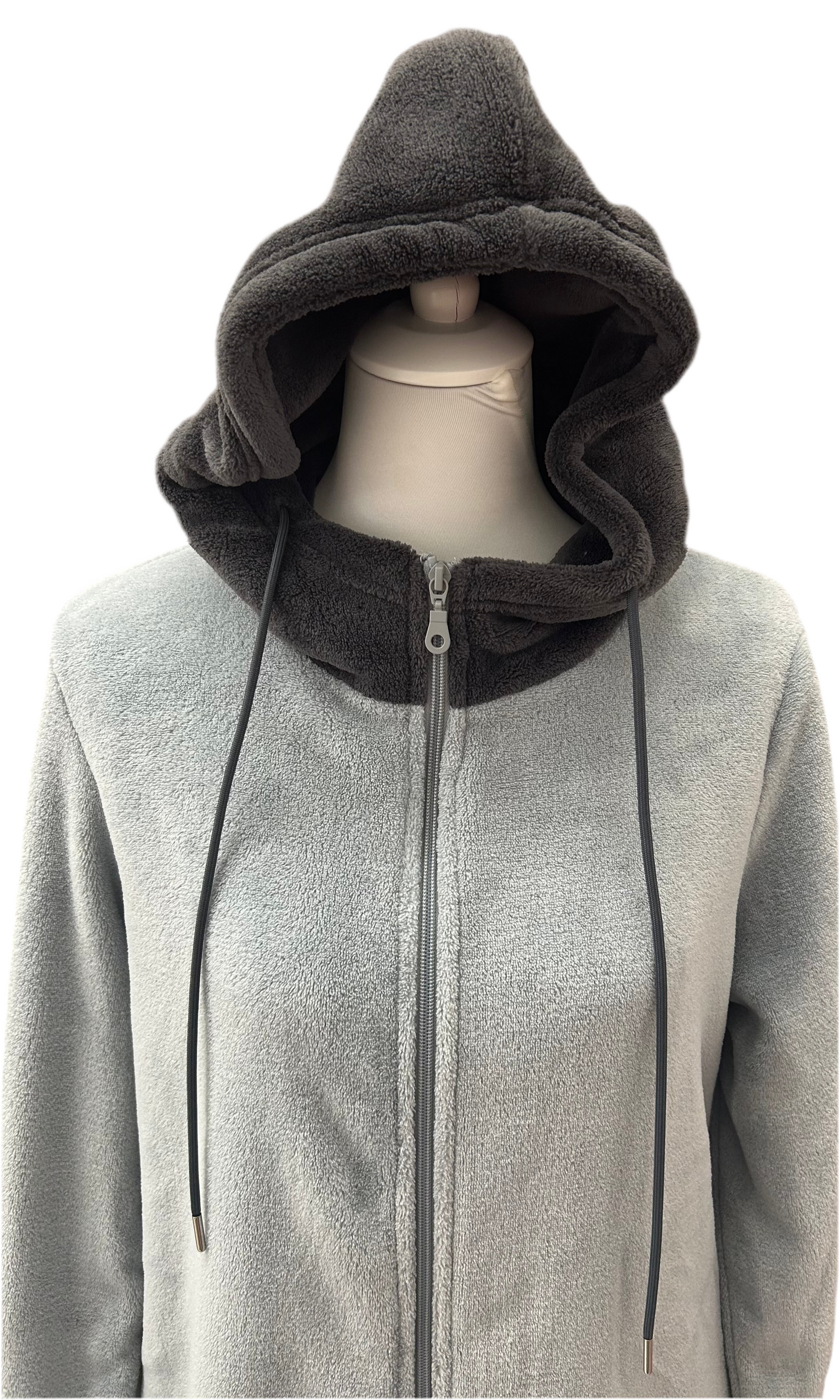 SIELEI - VESTAGLIA ZIP CAPPUCCIO