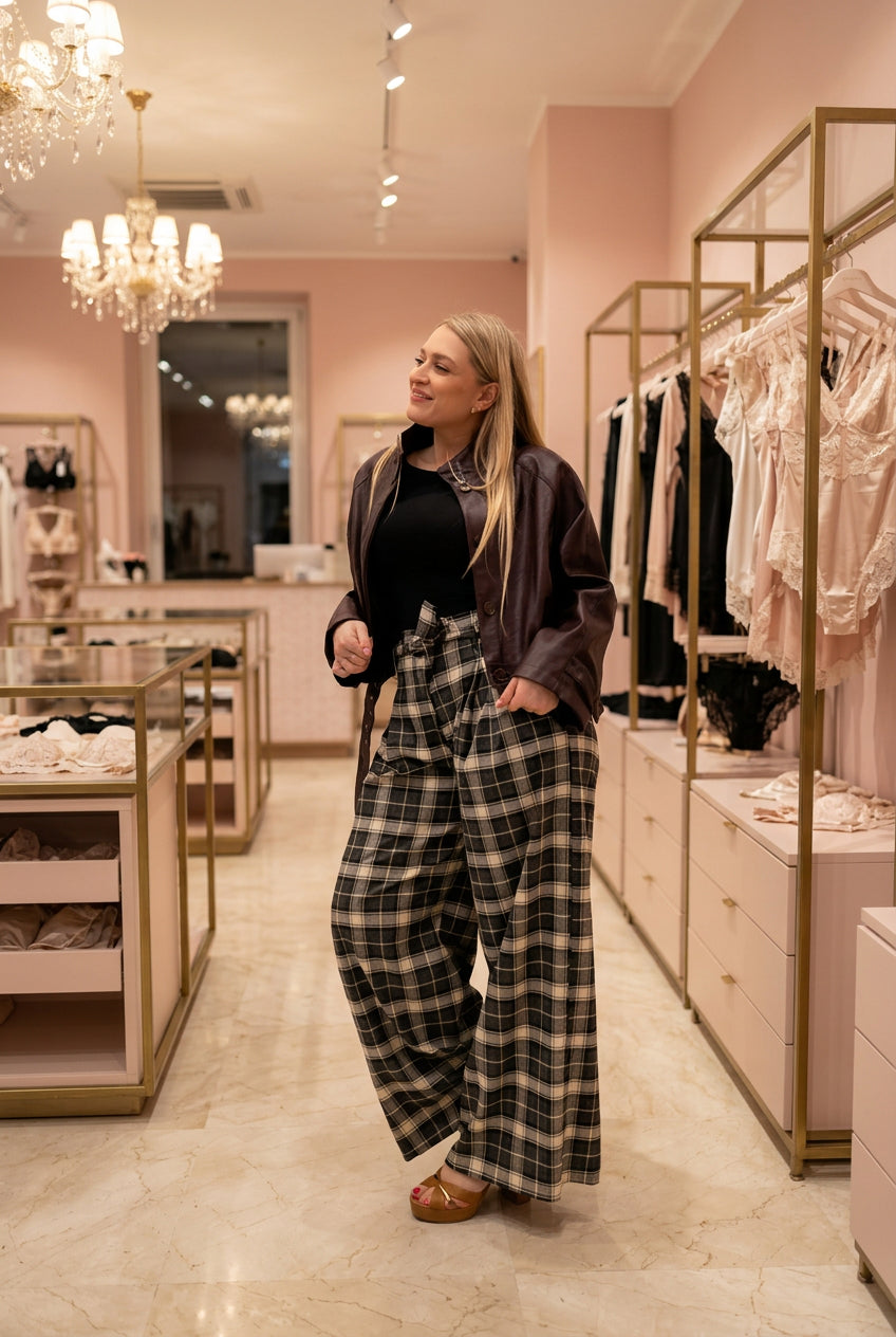 MISSLOVE - PANTALONE SCACCO MISSLOVE