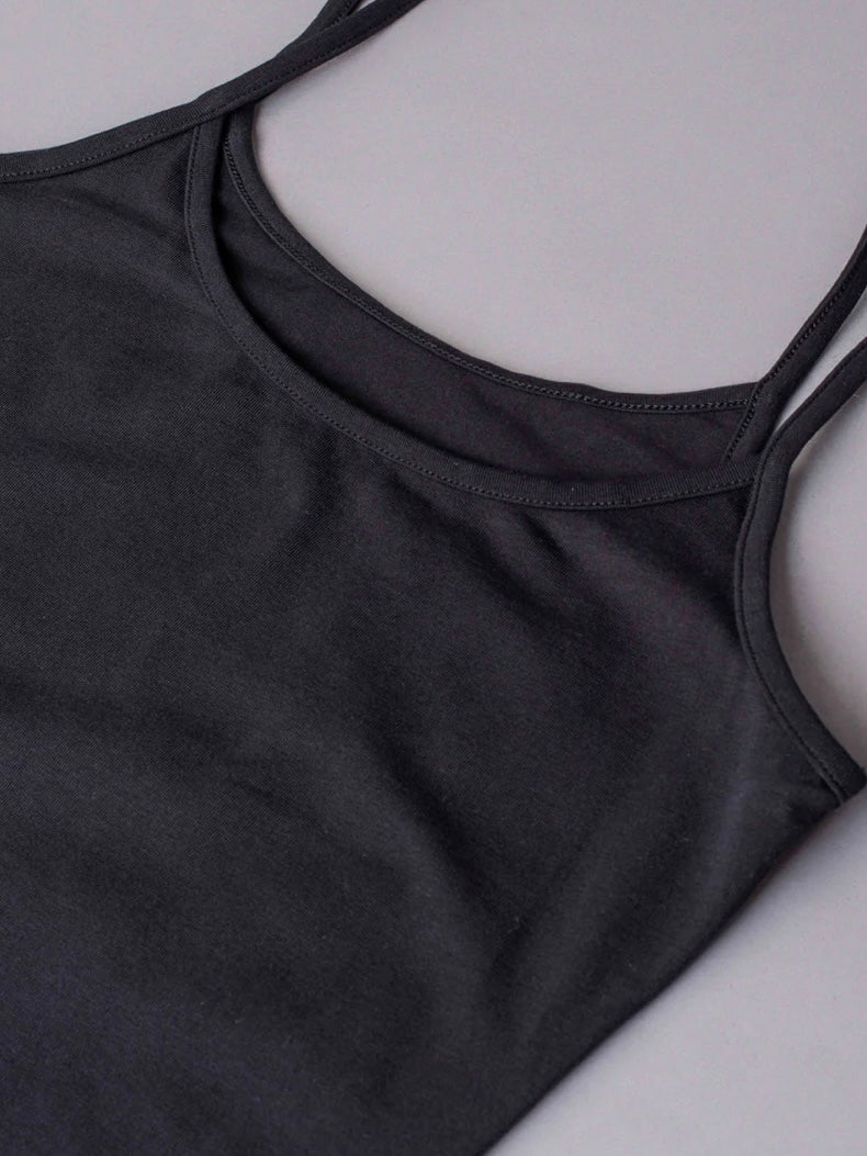 SIELEI - CANOTTA COTONE BIO SPALLA STRETTA