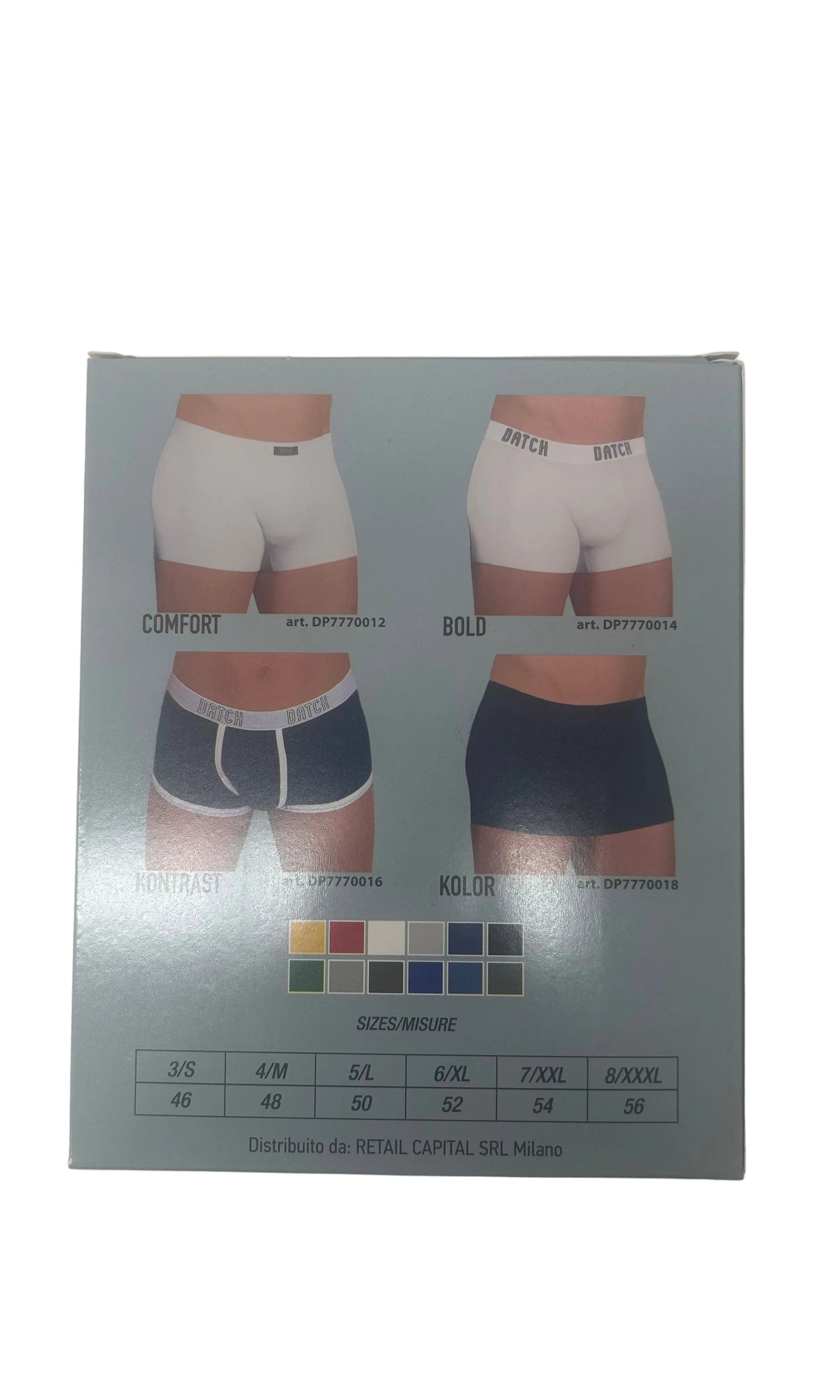 DATCH - BIPACK BOXER KONTRAST