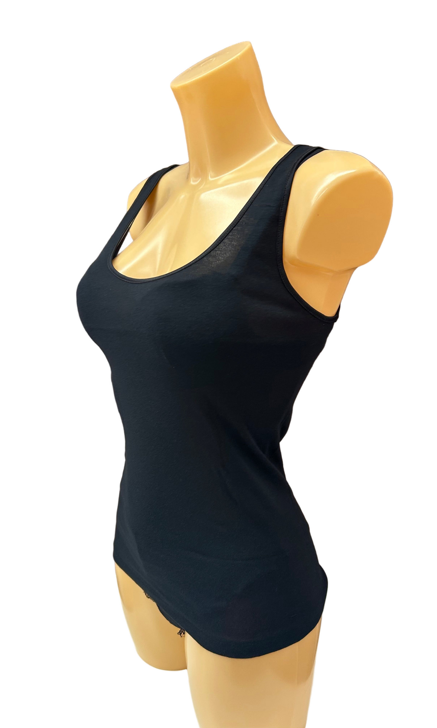 BISBIGLI - CANOTTIERA SPALLA LARGA COTONE