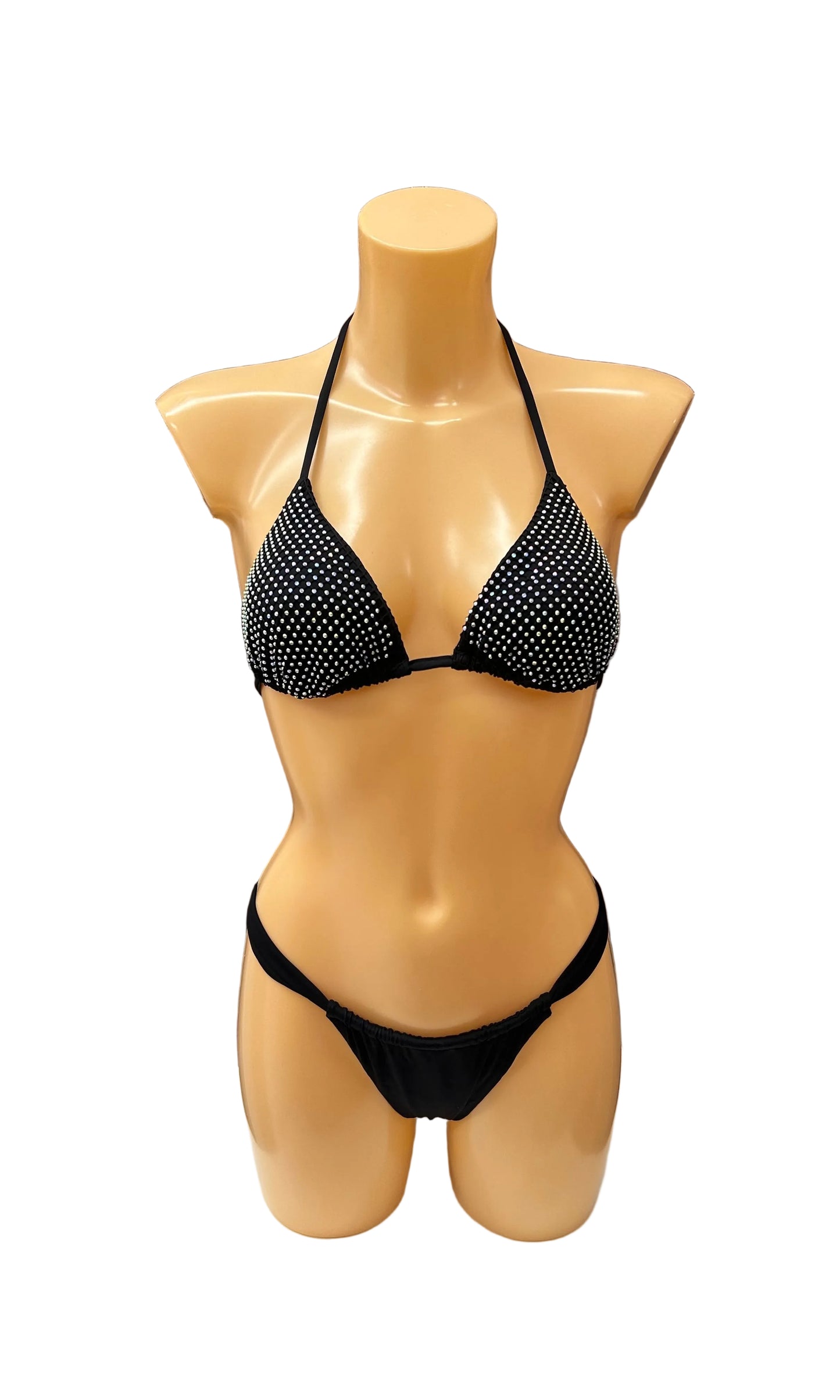 VERDISSIMA - BIKINI TRIANGOLO STRASS E TANGA