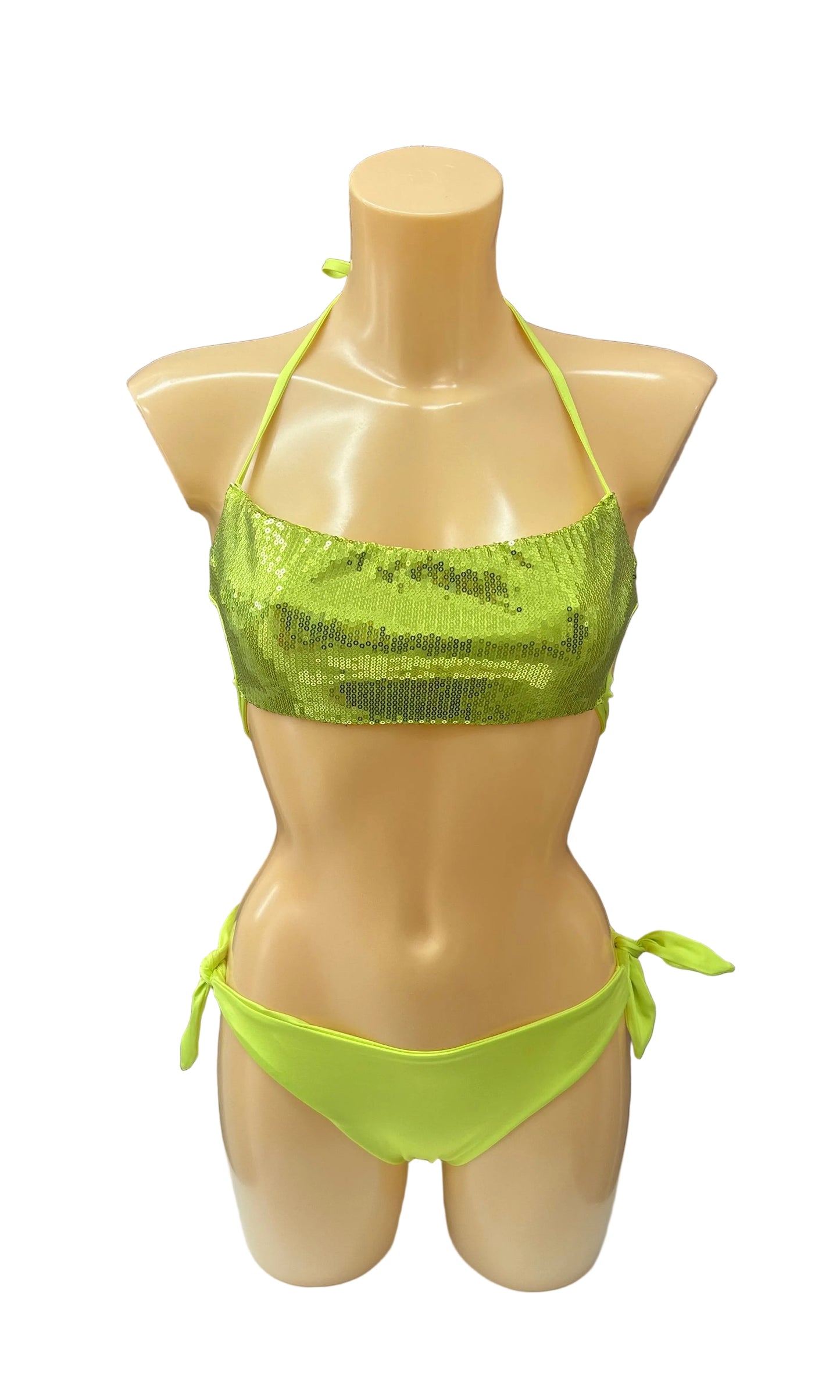 VERDISSIMA- BIKINI FLUO PAILLETTES
