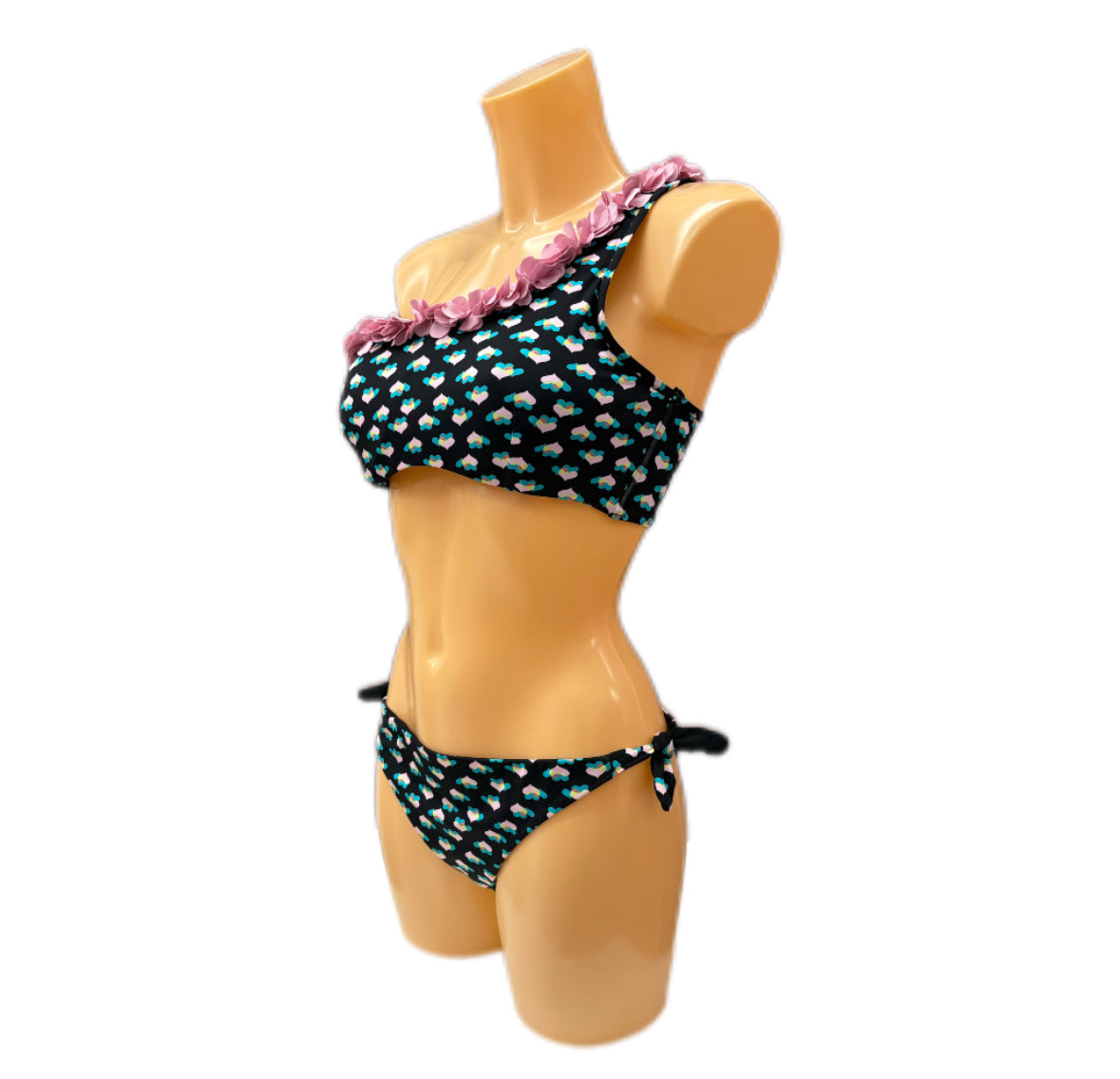 VERDISSIMA - BIKINI MONOSPALLA OPTICAL CUORE