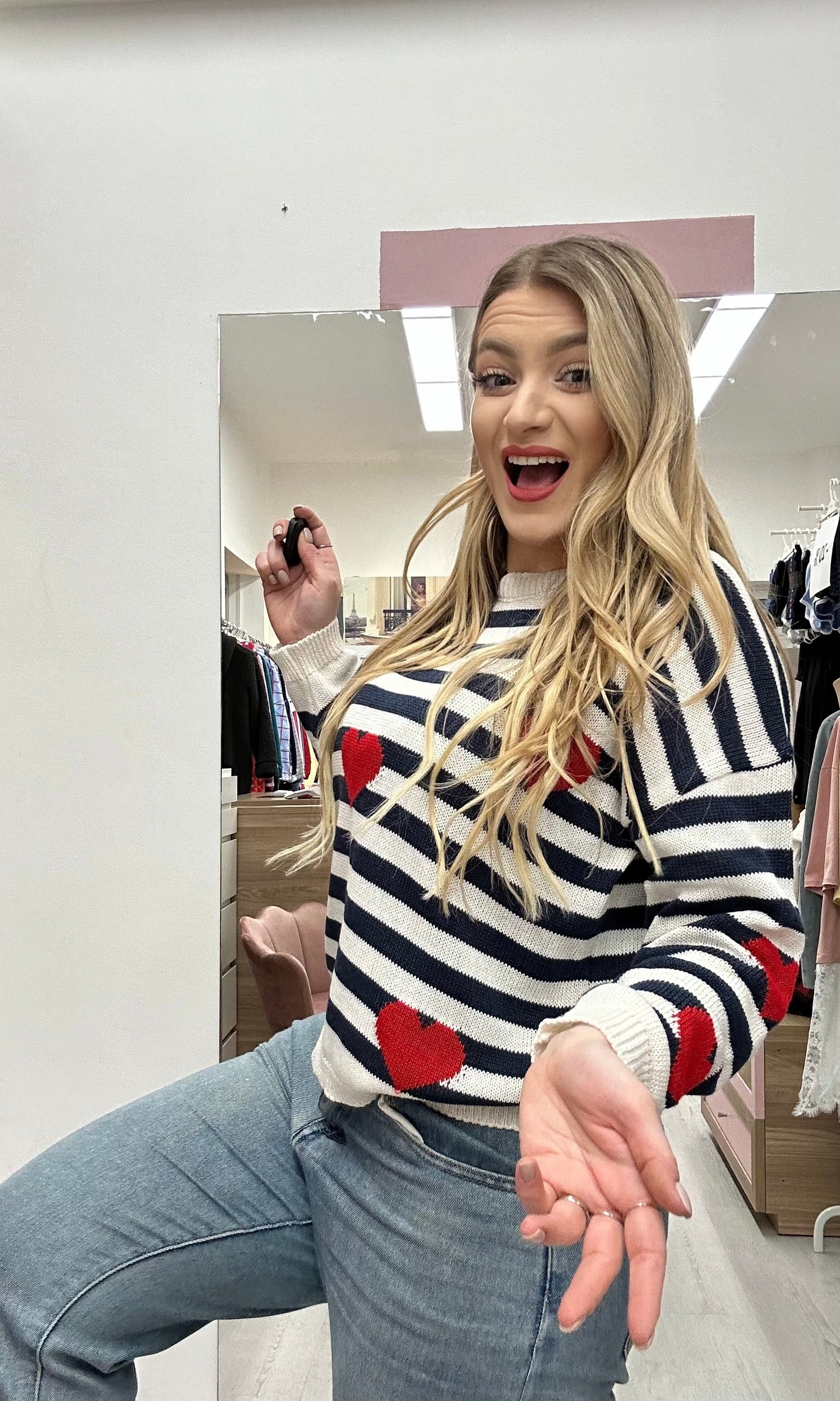 SUSYMIX - MAGLIA RIGA CUORE