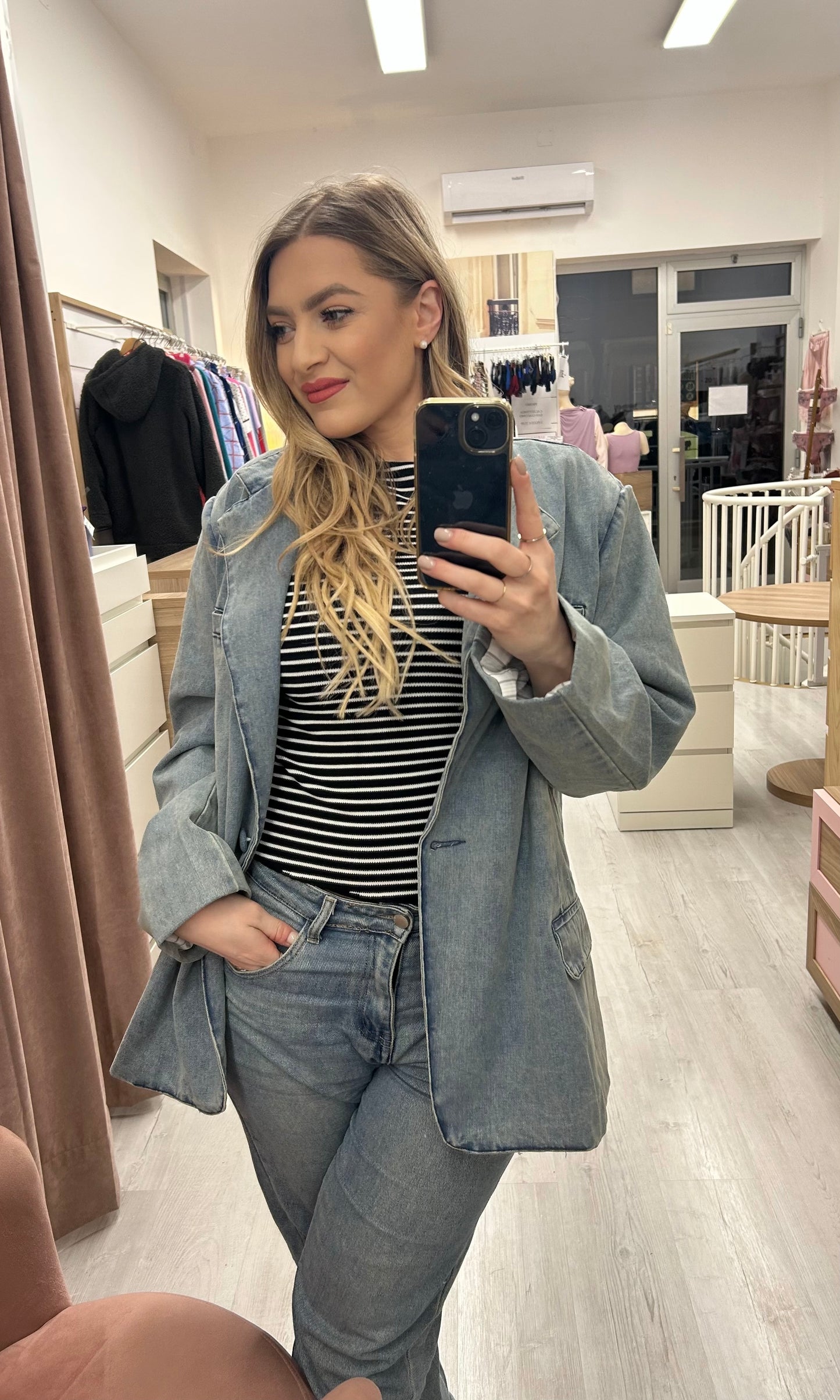 SUSYSTAR CURVY - GIACCA JEANS FODERATA