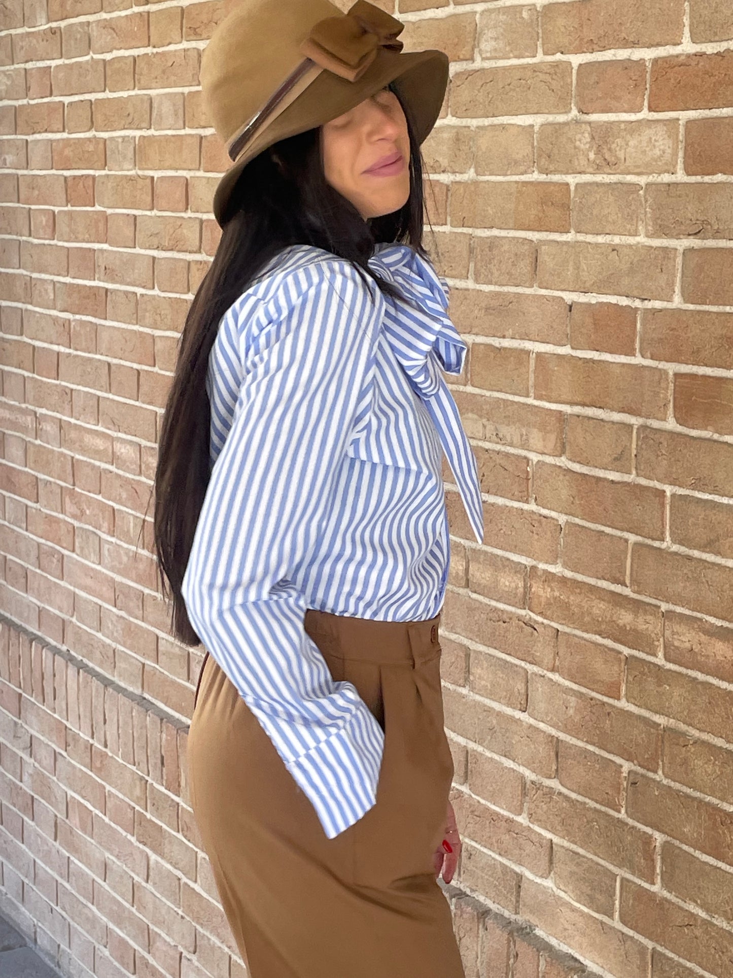 MISSLOVE - SET CAMICIA RIGA E PANTALONE