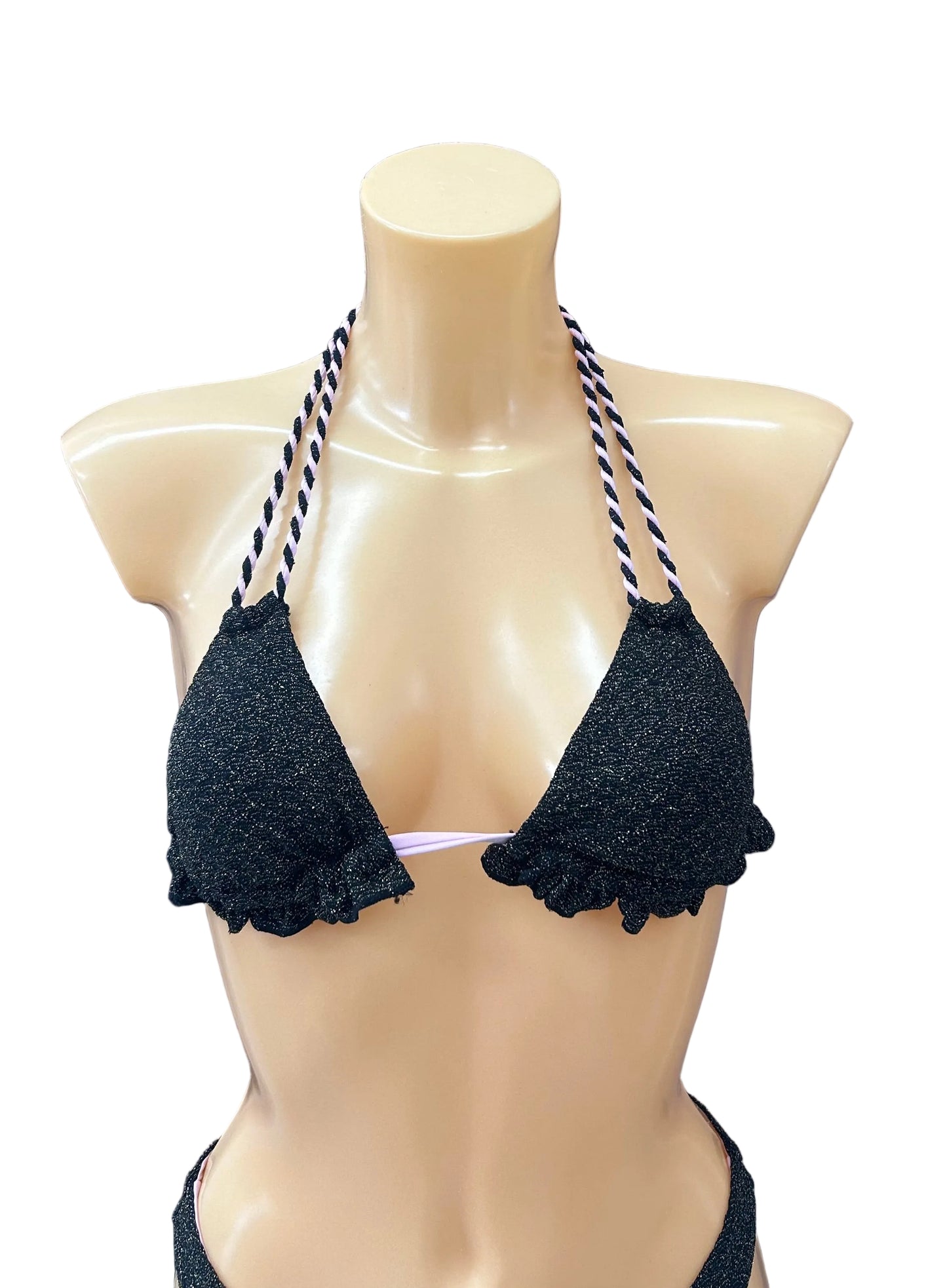 VERDISSIMA - BIKINI TRIANGOLO RUCHES GLITTER