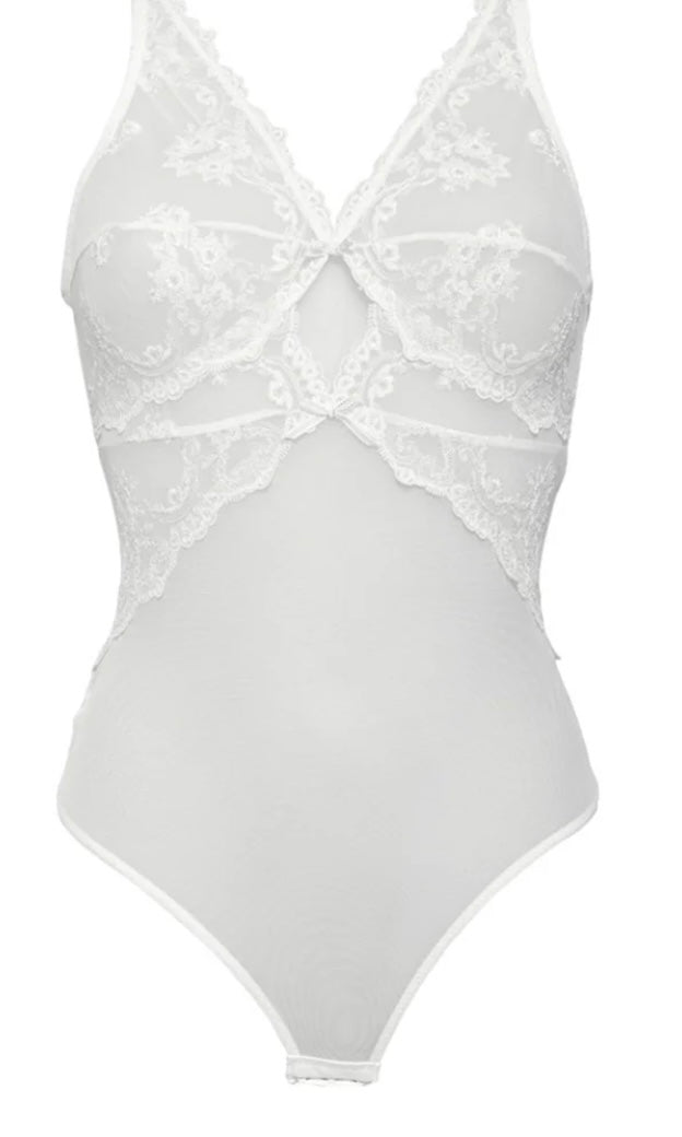 SIELEI - BODY PIZZO RICAMATO SENZA FERRETTO