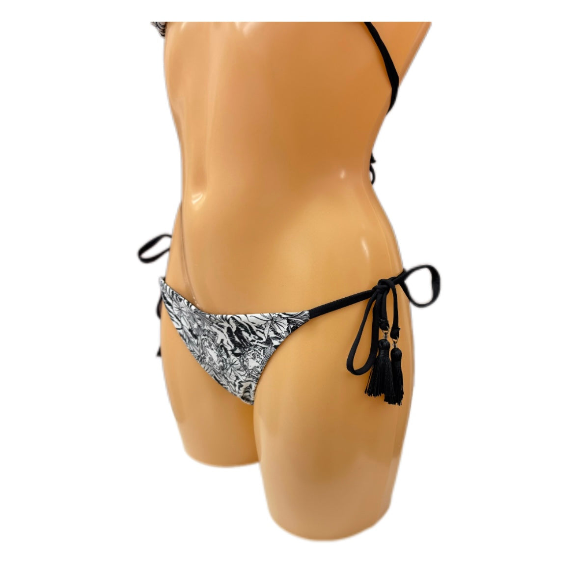 VERDISSIMA - BIKINI TRIANGOLO E TANGA STAMPA FLOREALE STILIZZATA