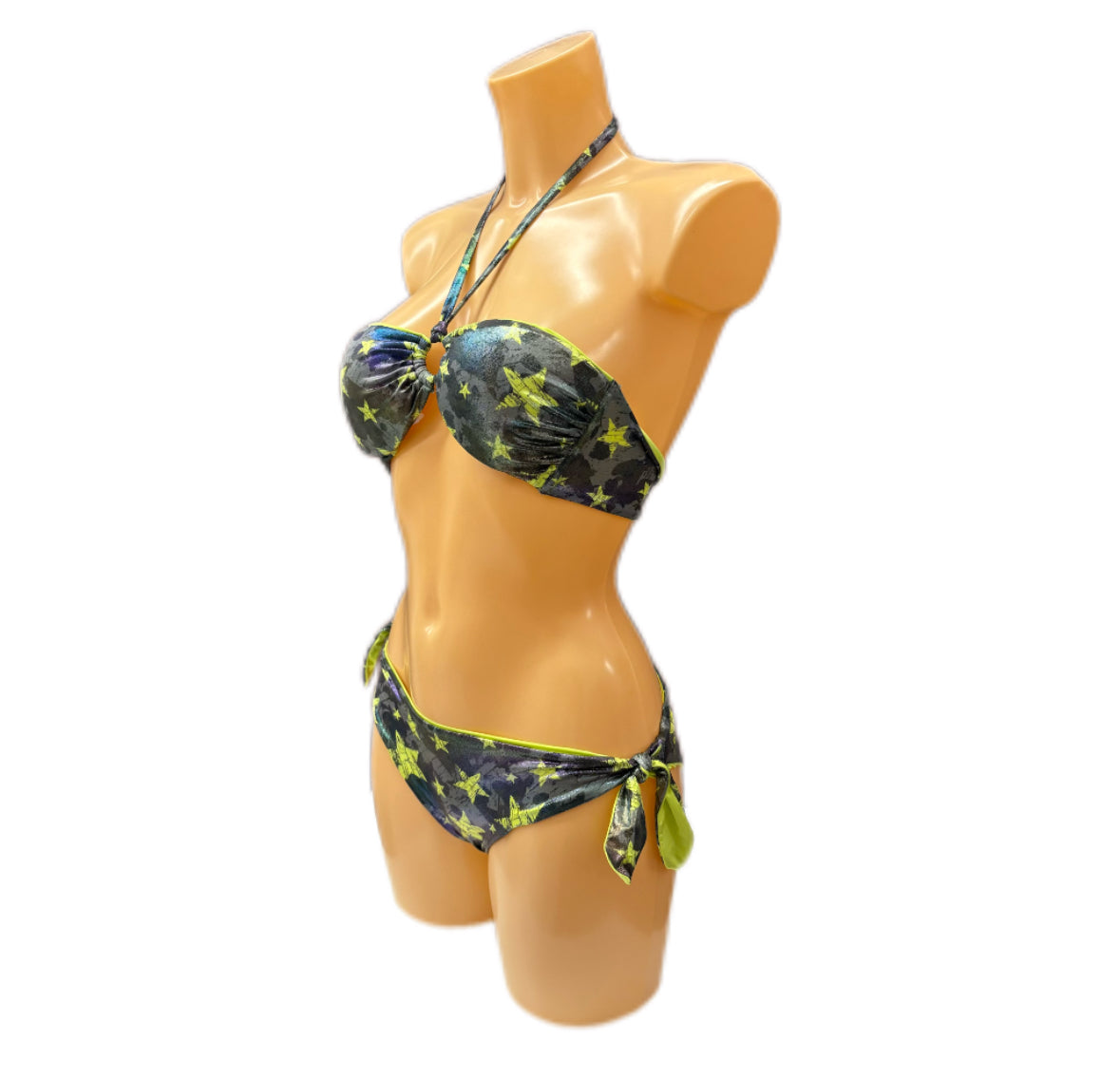 VERDISSIMA - BIKINI STAMPA STELLA METAL