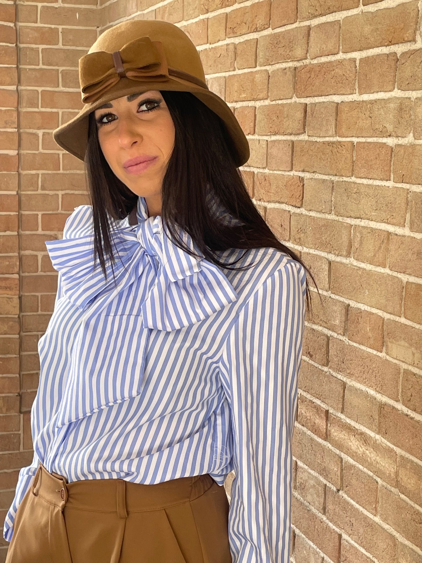 MISSLOVE - SET CAMICIA RIGA E PANTALONE