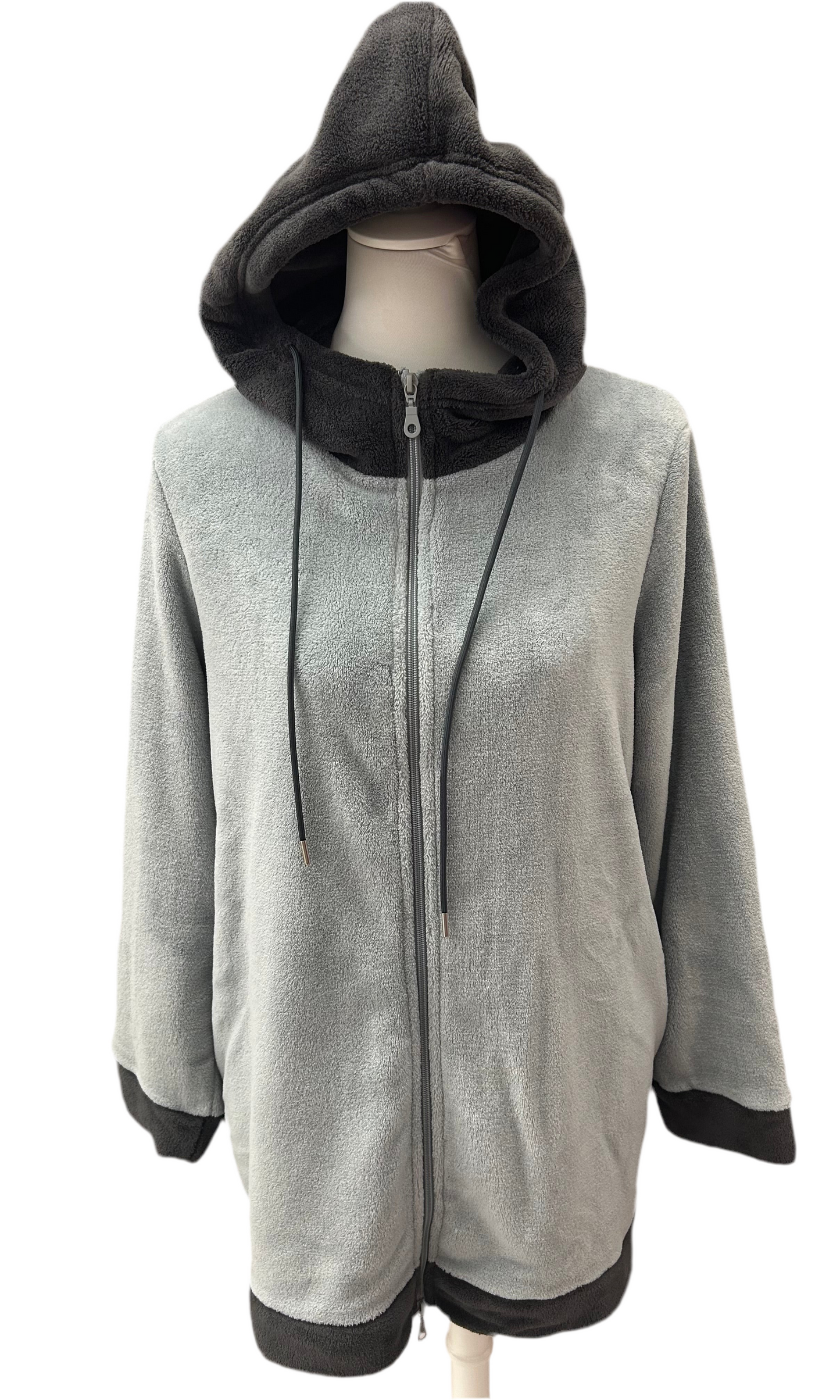 SIELEI - VESTAGLIA ZIP CAPPUCCIO