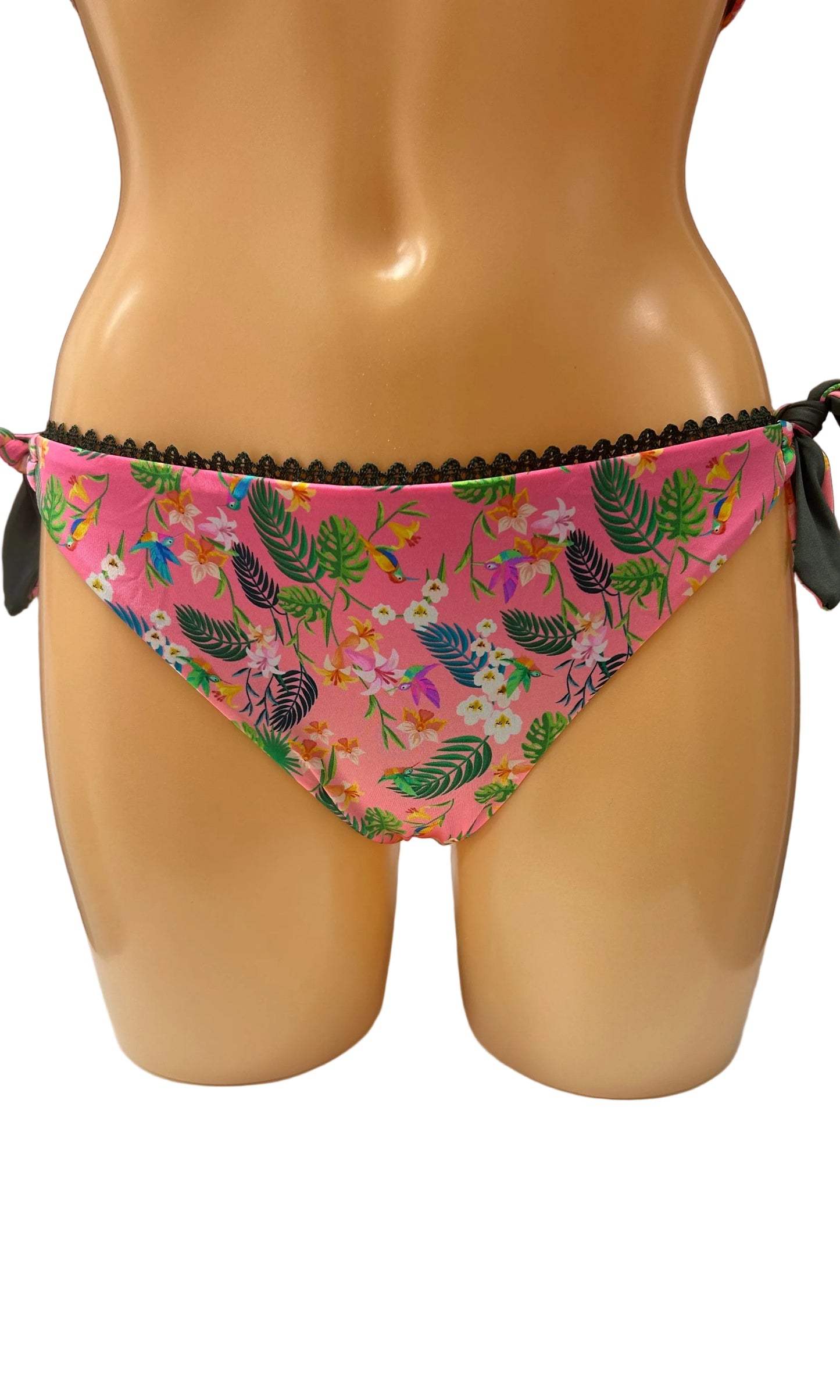 VERDISSIMA - BIKINI TRIANGOLO ALTO E SLIP STAMPA ESOTICO