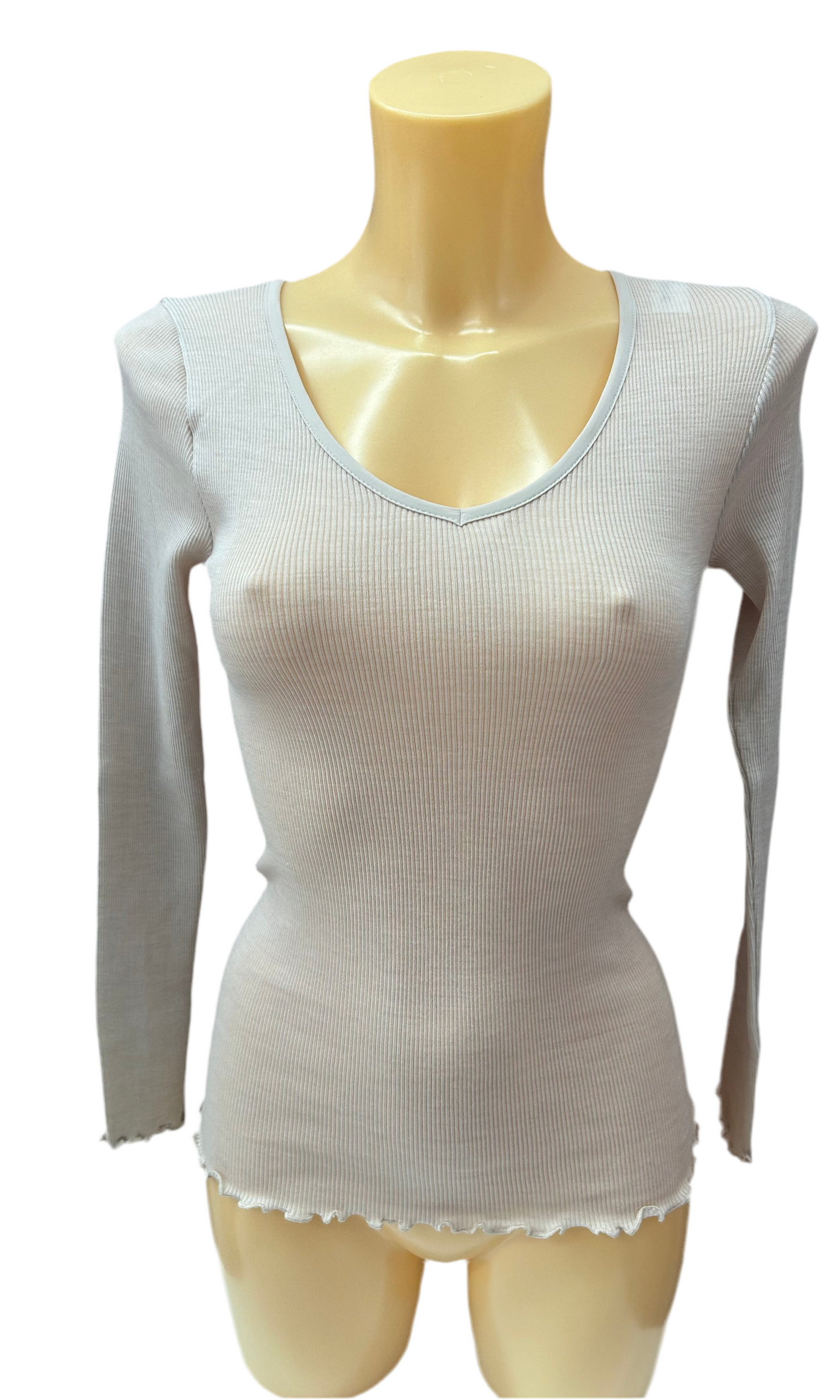 BISBIGLI : SOTTOGIACCA M/LUNGA LANA-SETA