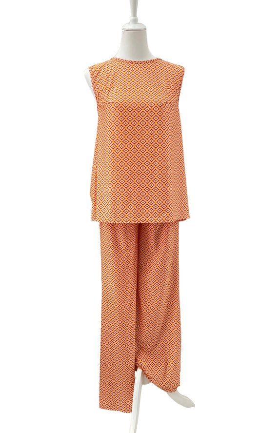 GRAZIA BEACH LOVE - SET CANOTTA PANTALONE MAIOLICA