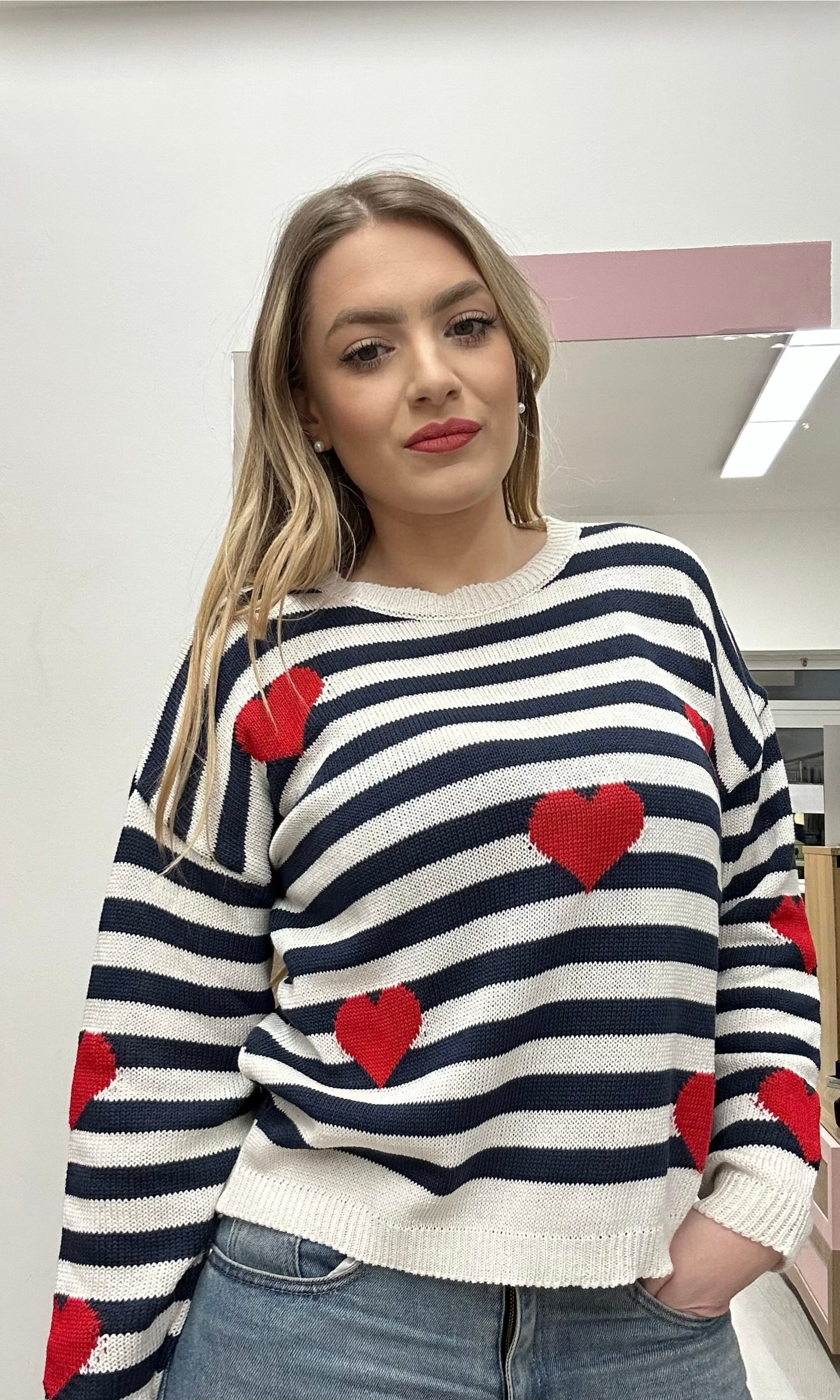 SUSYMIX - MAGLIA RIGA CUORE
