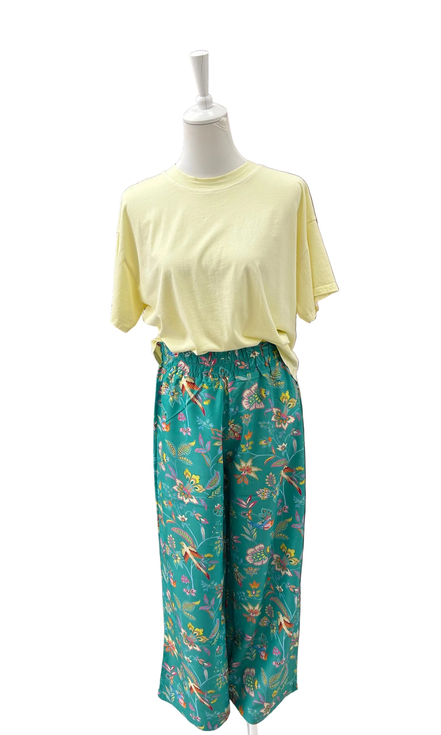 VERDISSIMA - PANTALONE FANTASIA FLOREALE