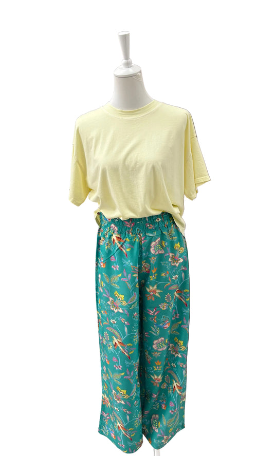 VERDISSIMA - PANTALONE FANTASIA FLOREALE
