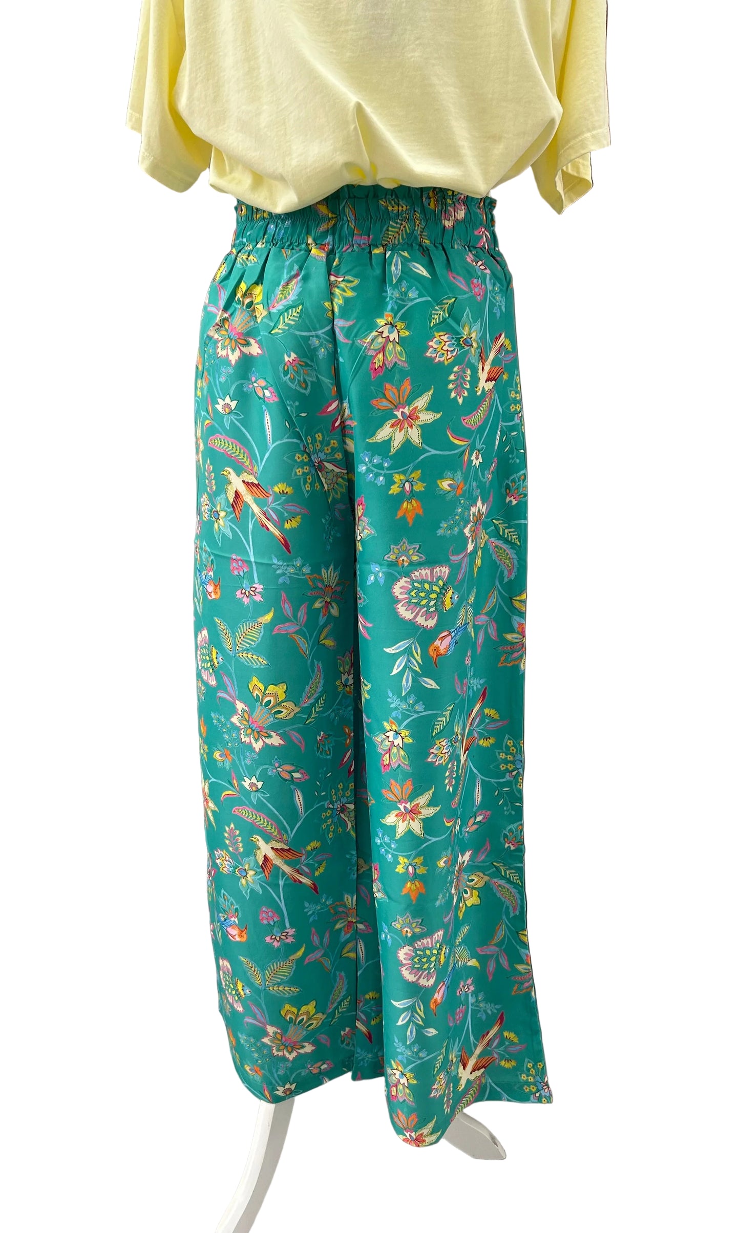 VERDISSIMA - PANTALONE FANTASIA FLOREALE