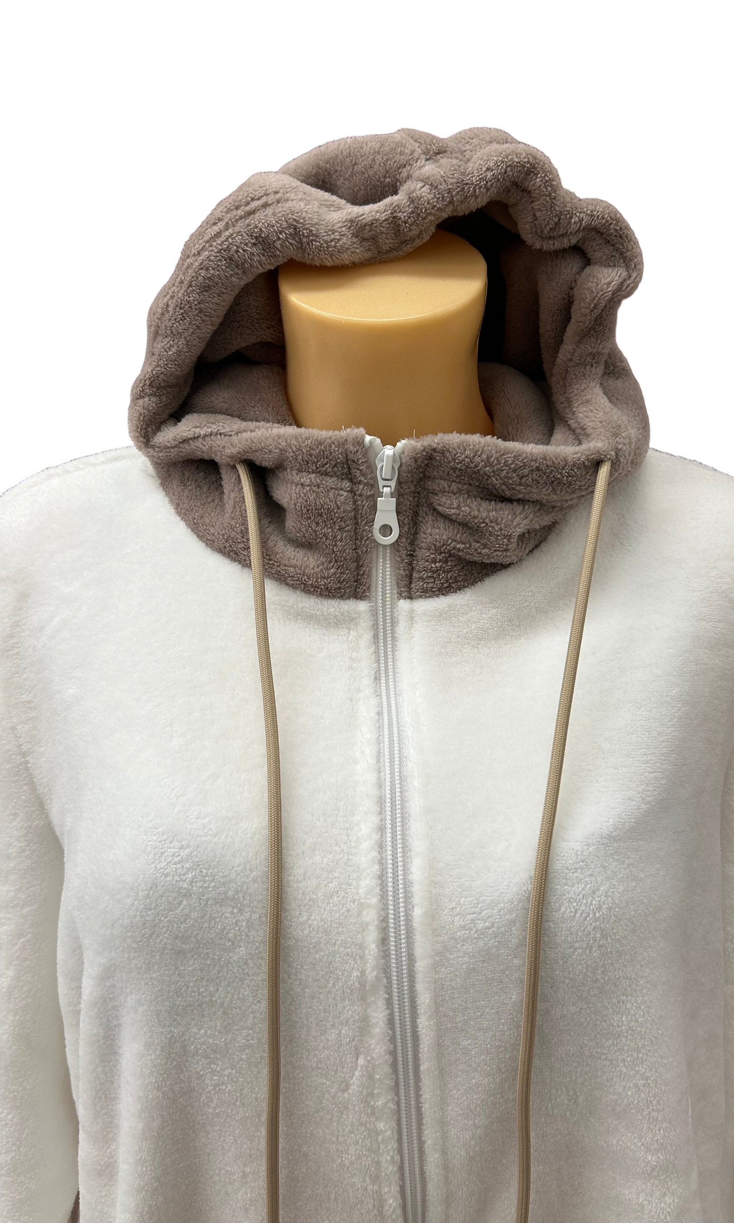 SIELEI - VESTAGLIA ZIP CAPPUCCIO