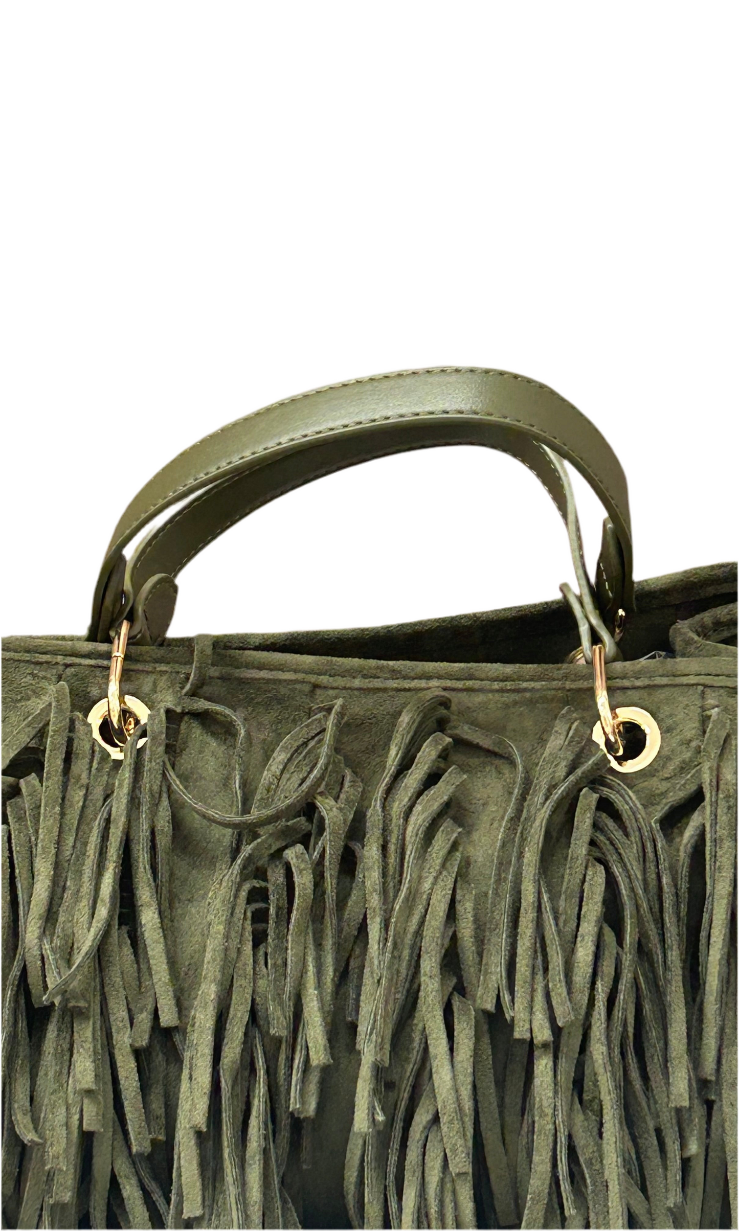 MISSLOVE - BORSA FRANGE SCAMOSCIATA