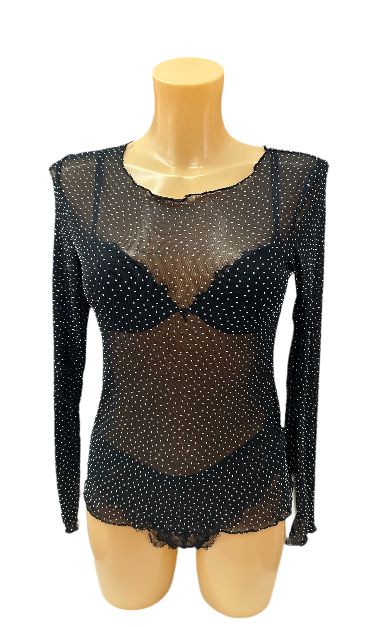 MISSLOVE - SOTTOGIACCA TULLE BRILLANTINI
