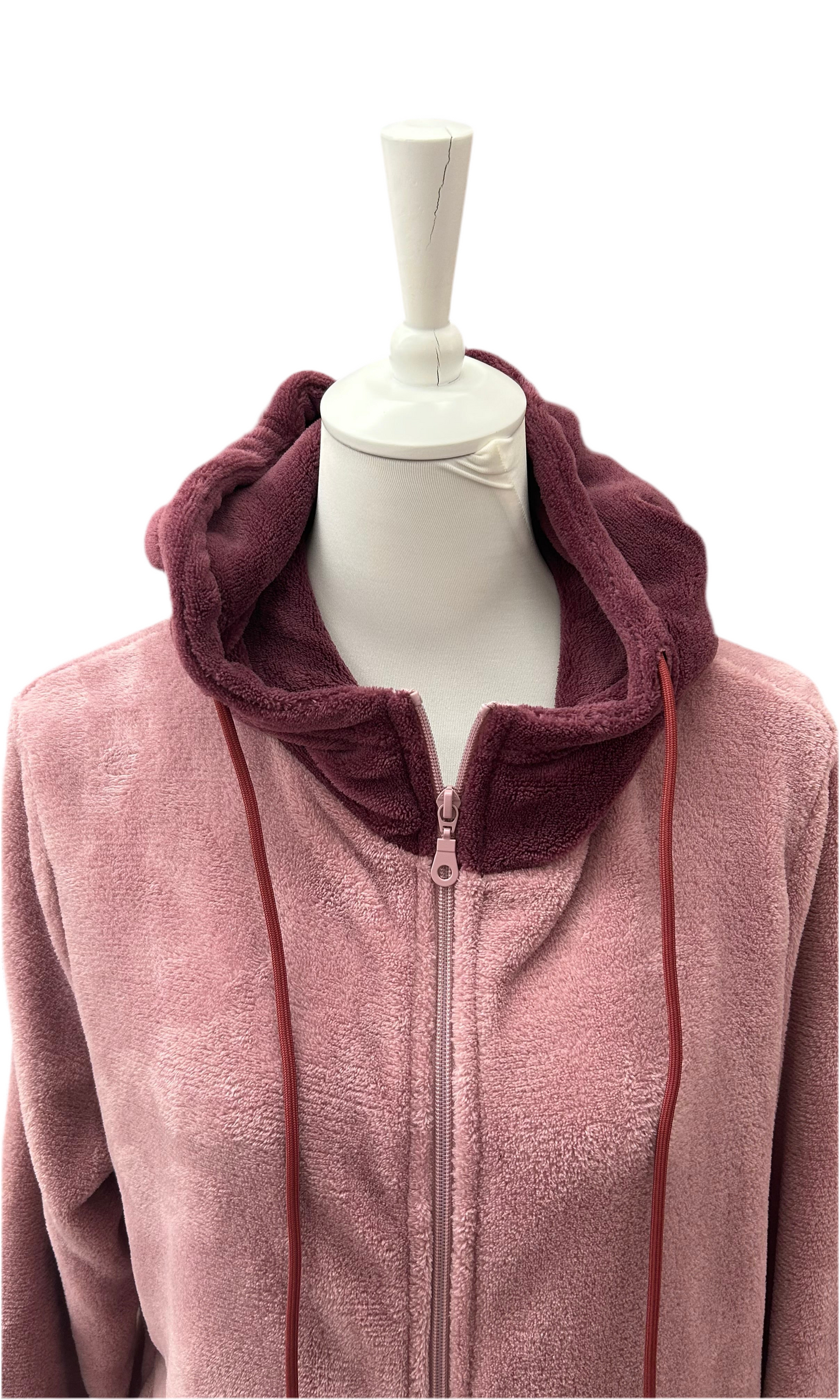 SIELEI - VESTAGLIA ZIP CAPPUCCIO