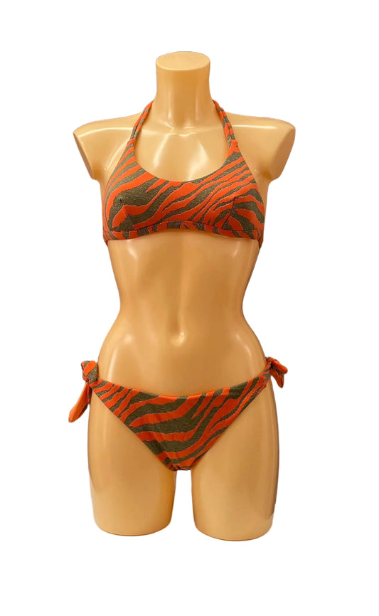 VERDISSIMA- BIKINI ZEBRATO ORANGE