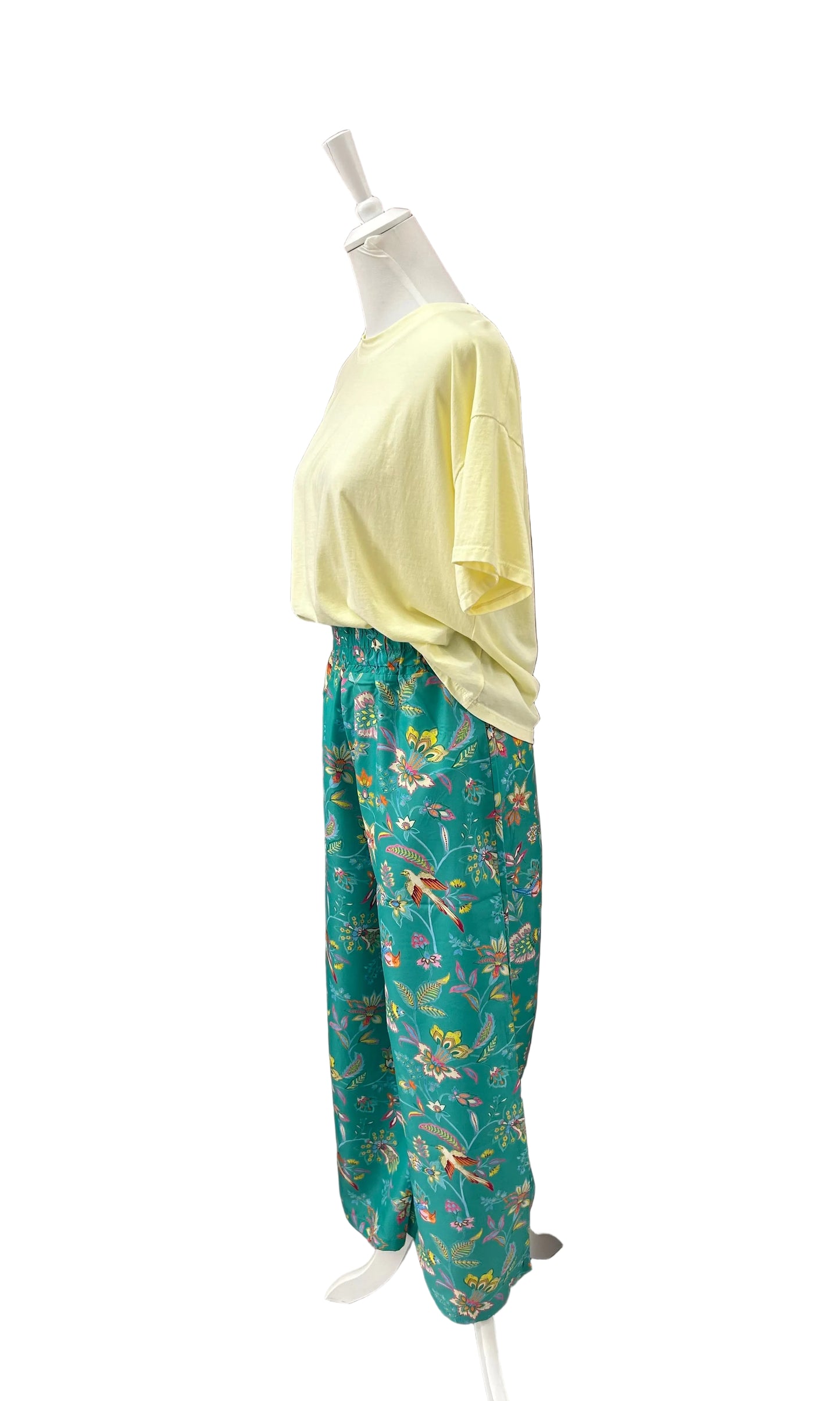 VERDISSIMA - PANTALONE FANTASIA FLOREALE
